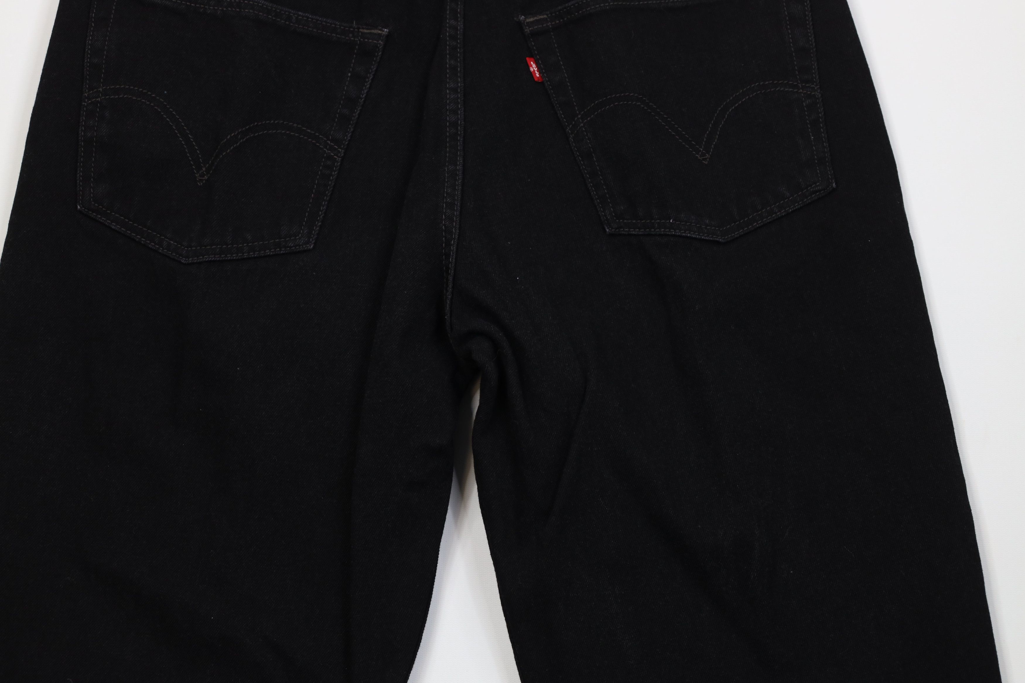 Levi's Vintage Y2K Levis 550 Relaxed Fit Wide Leg Denim Jeans Black Size US 38 / EU 54 - 11 Thumbnail