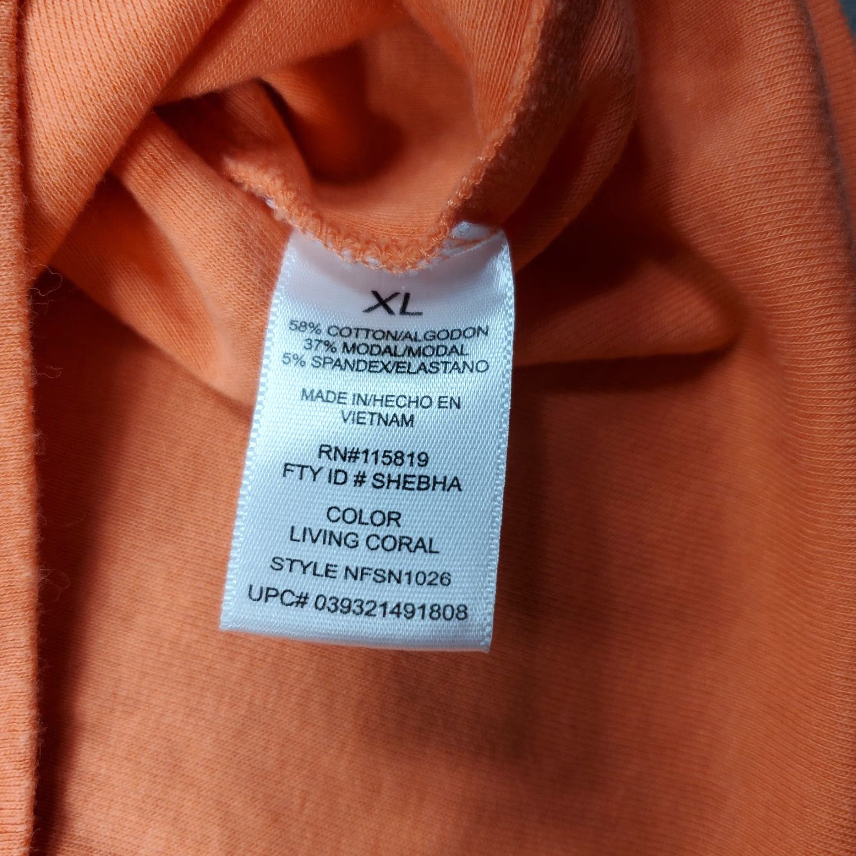 Nicole Miller Nicole Miller New York Woman Peach V-Neck T-Shirt Top Short Sleeve XL Orange Size XL / US 12-14 / IT 48-50 - 7 Thumbnail