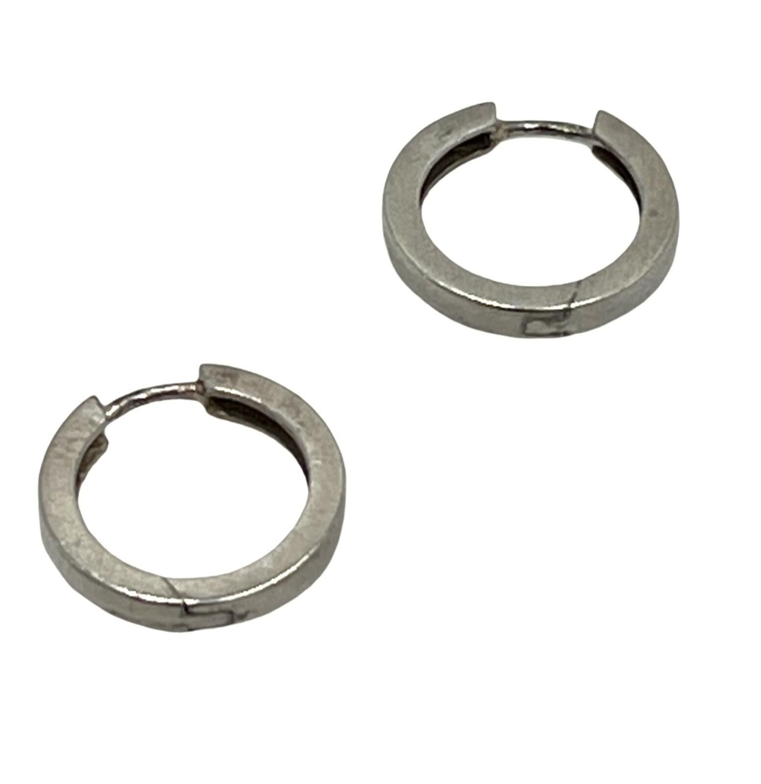 BERNINGS SHO Breuning Sterling Silver "Folding Cuff Huggie" Post Earrings Size ONE SIZE - 1 Thumbnail