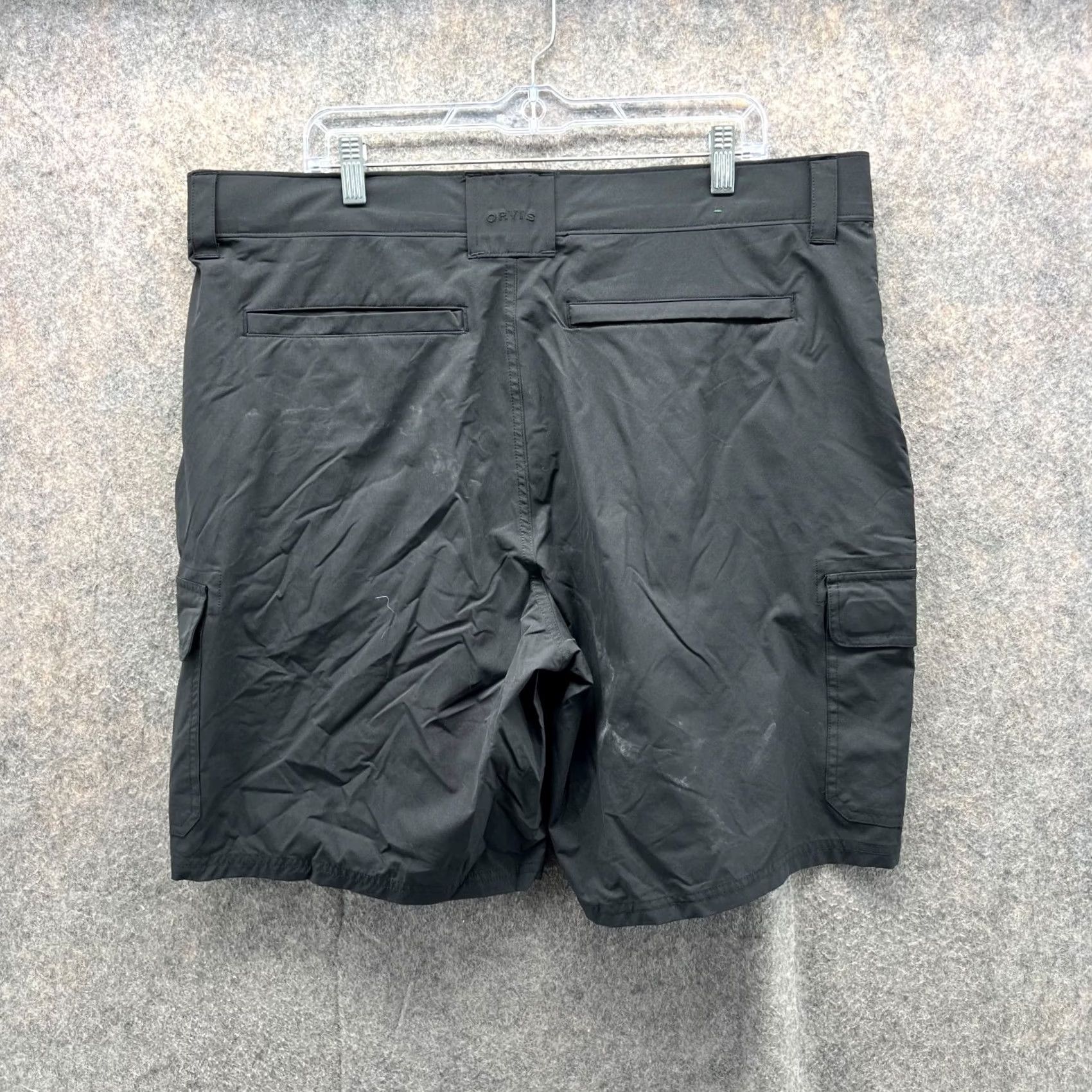 Orvis Orvis Shorts Men 40 Adult Gray Flat Front Cargo Casual Cotton Outdoors Golf Baggy? Size US 40 / EU 56 - 2 Thumbnail