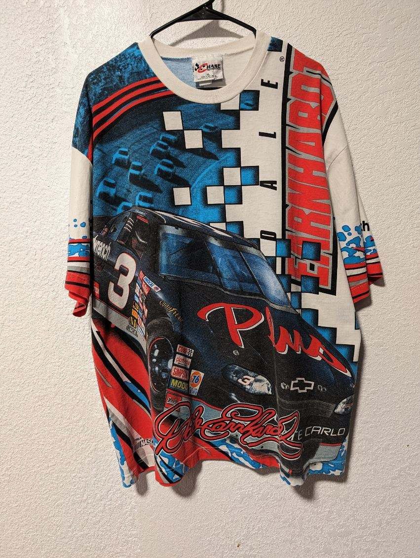 image of Vintage Dale Earnhardt Nascar Shirt Size XL in White, Men's