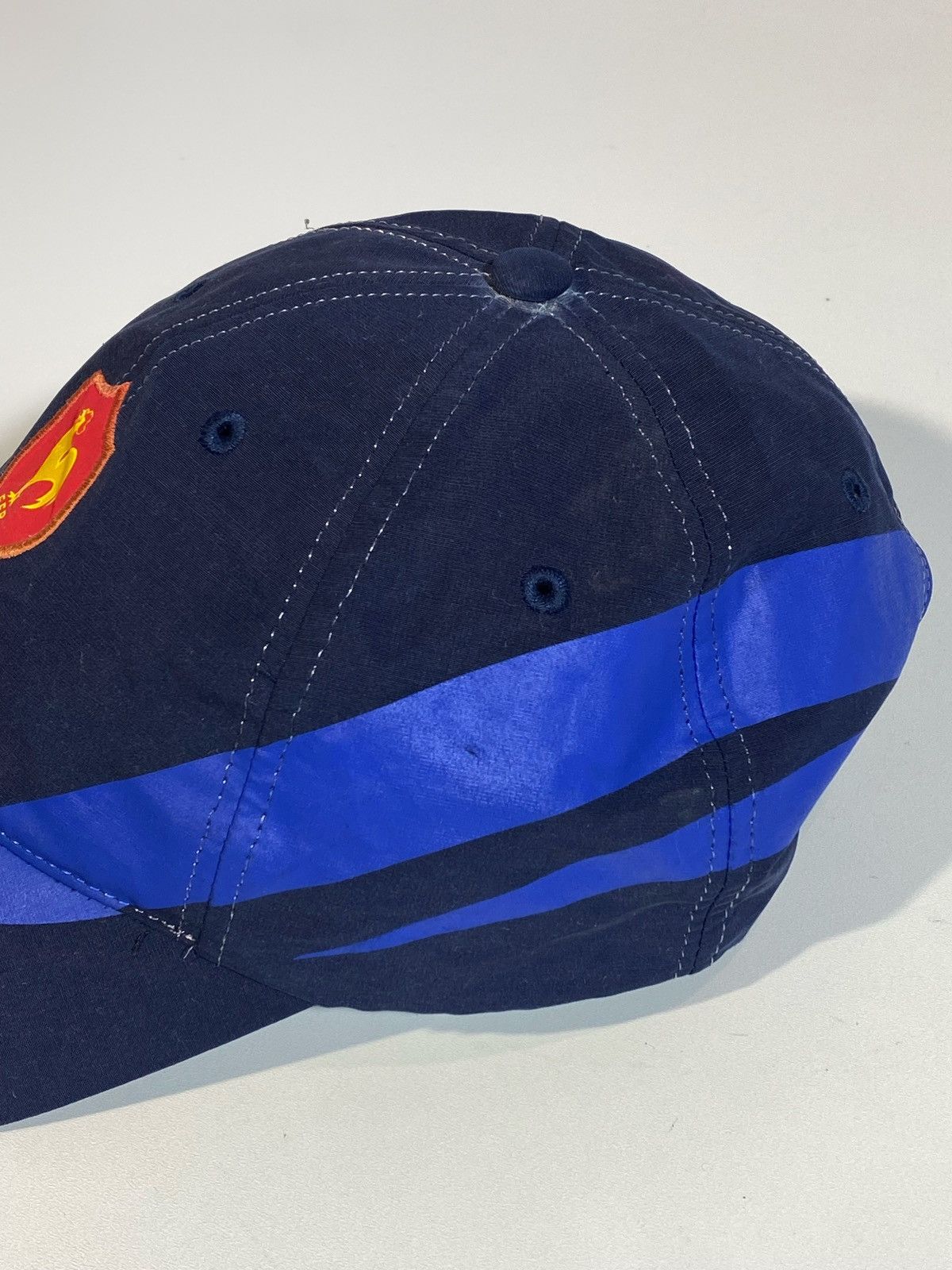 Nike 🔥 VINTAGE 2000s NIKE FRANCE DRIP RUGBY TEAM SWOOSH NYLON CAP Size ONE SIZE - 5 Thumbnail