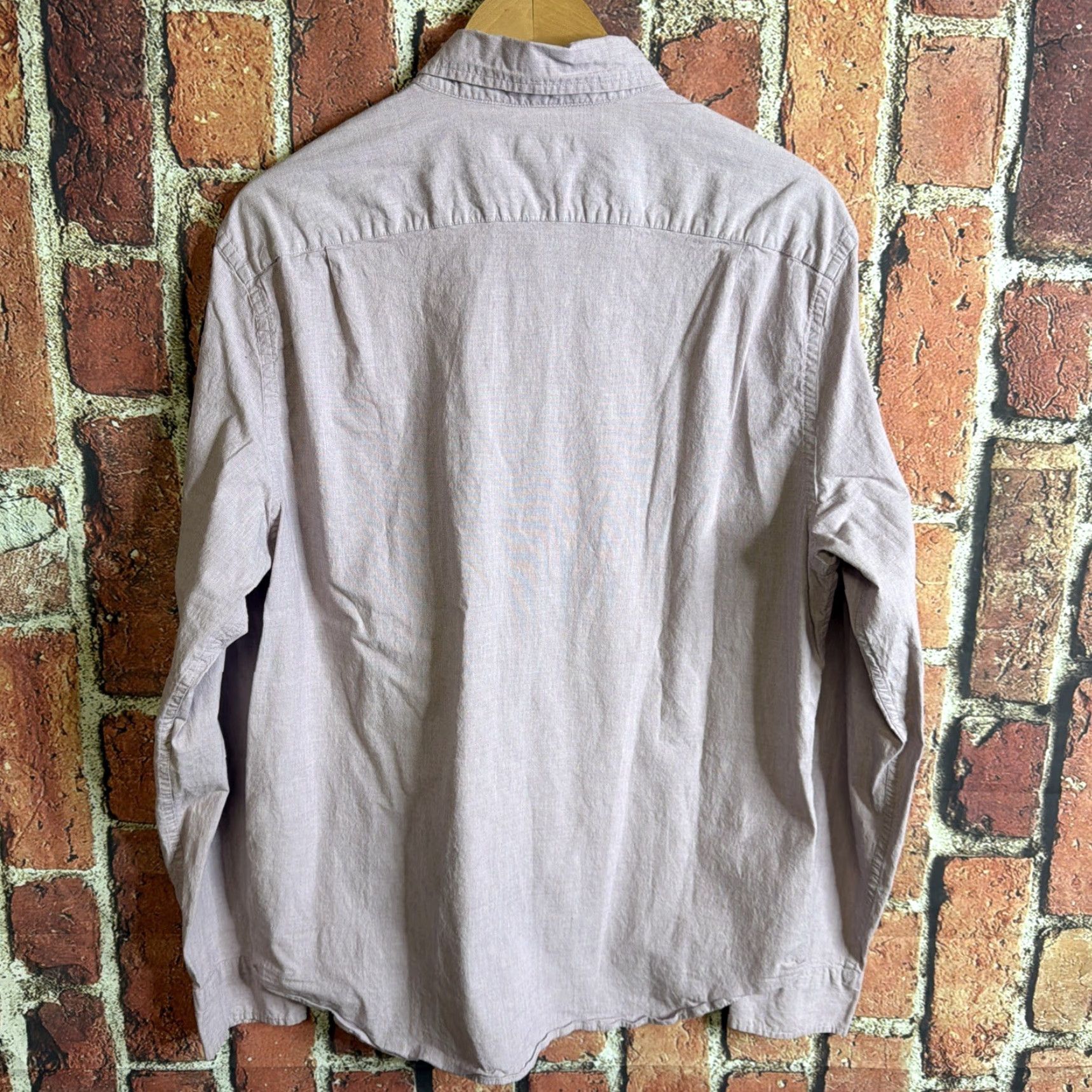 J.Crew J Crew Shirt Mens Large Mercantile Flex Slim Fit Purple Button Down Size US L / EU 52-54 / 3 - 3 Thumbnail