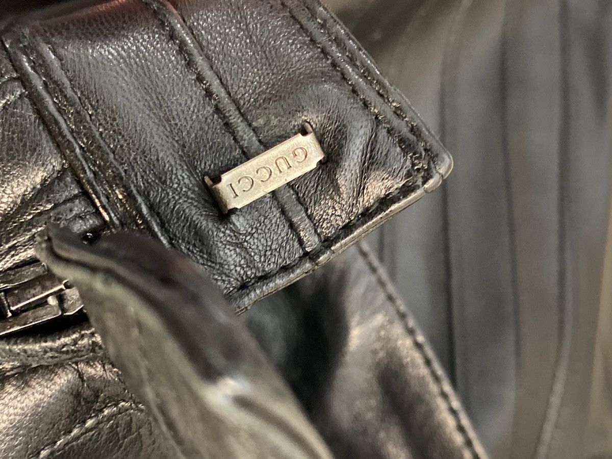 Gucci × Tom Ford Gucci by Tom Ford leather trousers. Size 27" / US 4 / IT 40 - 6 Thumbnail
