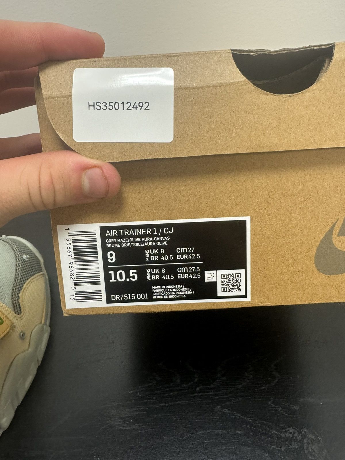 Nike Nike air trainer 1 Travis Scott grey haze Size US 9 / EU 42 - 7 Thumbnail