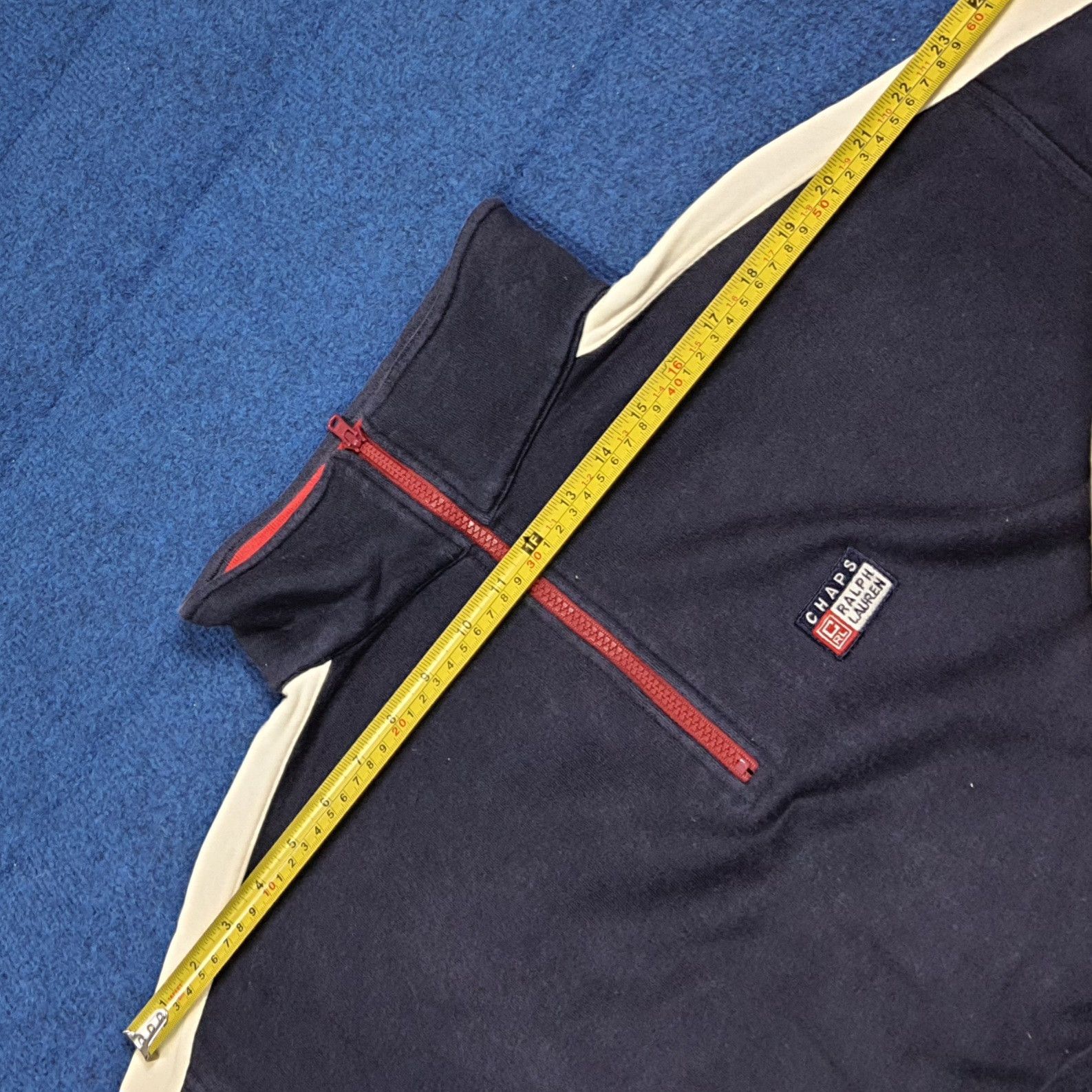 Chaps Ralph Lauren Vintage 90s Chaps Ralph Lauren Quarter Zip Sweatshirt C282N5 Size US L / EU 52-54 / 3 - 11 Thumbnail