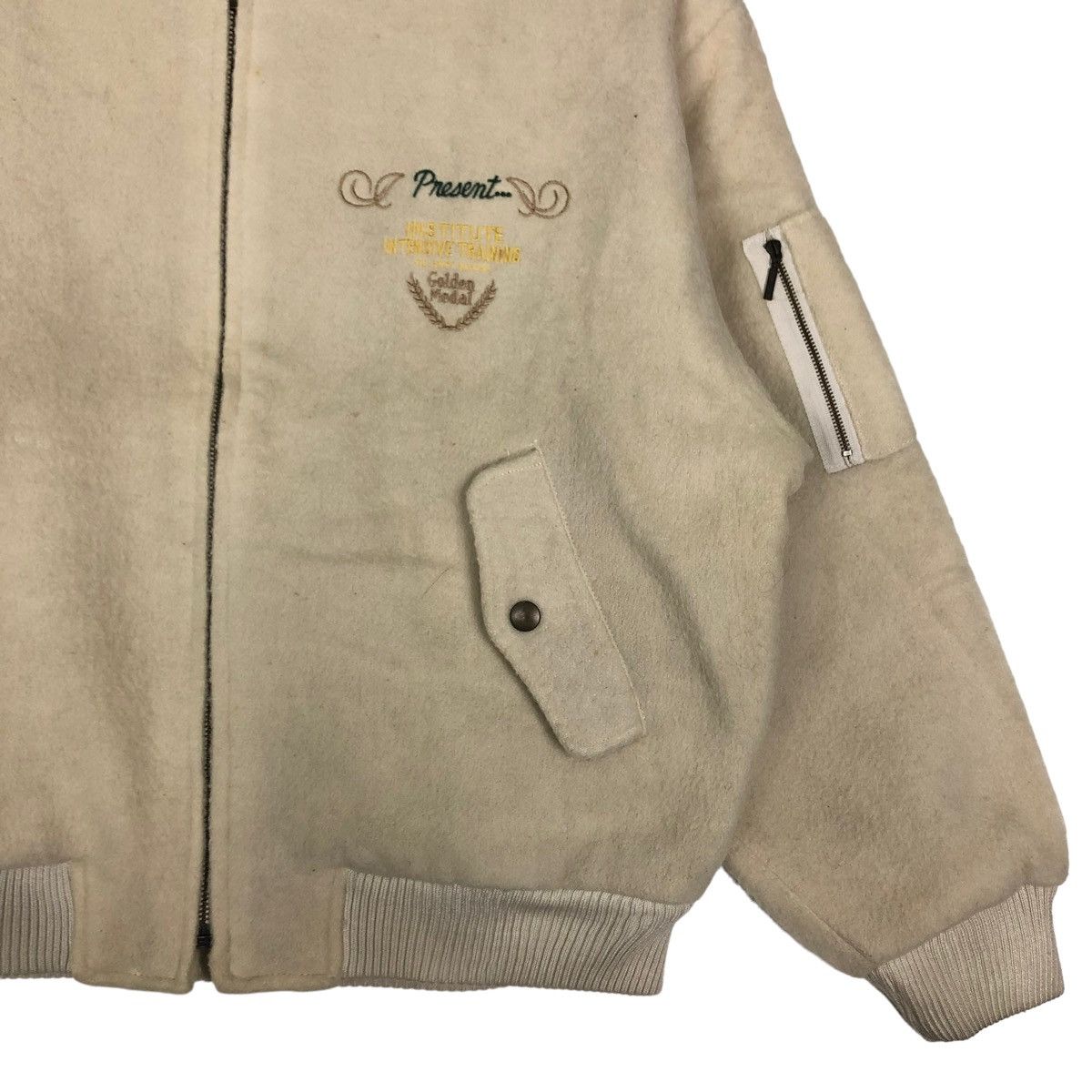 Hysteric Glamour 🔥VTG WOOL BOMBER JACKET JULIEDA JAPAN MADE BIG LOGO Size US S / EU 44-46 / 1 - 5 Thumbnail