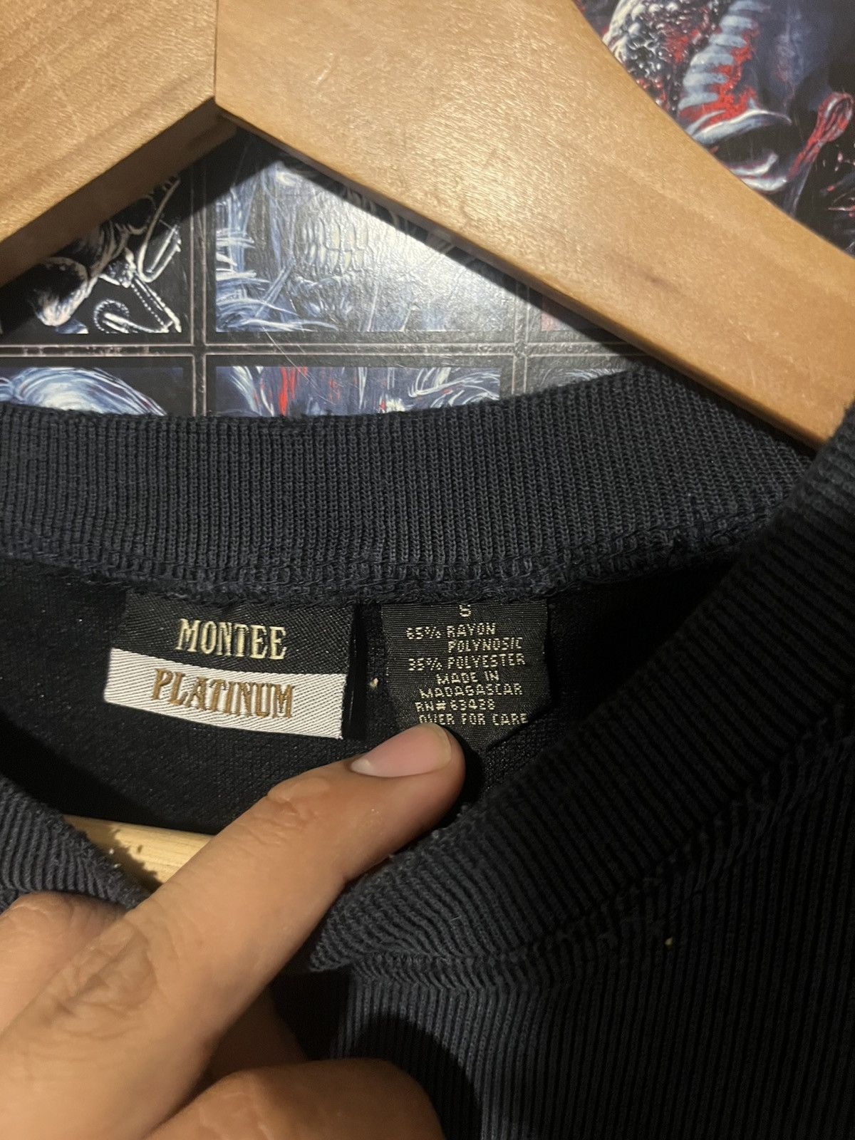 Fruit Of The Loom Vintage 80’s 90’s Montee Platinum Thermal Rayon Tee shirt S Size US S / EU 44-46 / 1 - 6 Thumbnail