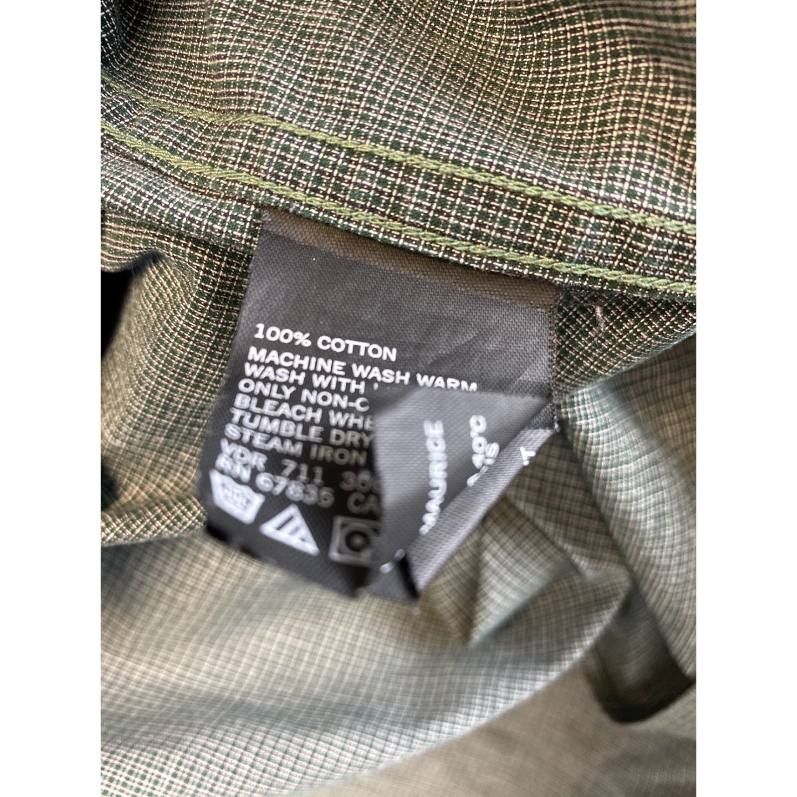 Nautica Nautica Dress Shirt Mens XL T Green Classic Fit Long Sleeve Button-Down 77-5 Size 46R - 7 Thumbnail