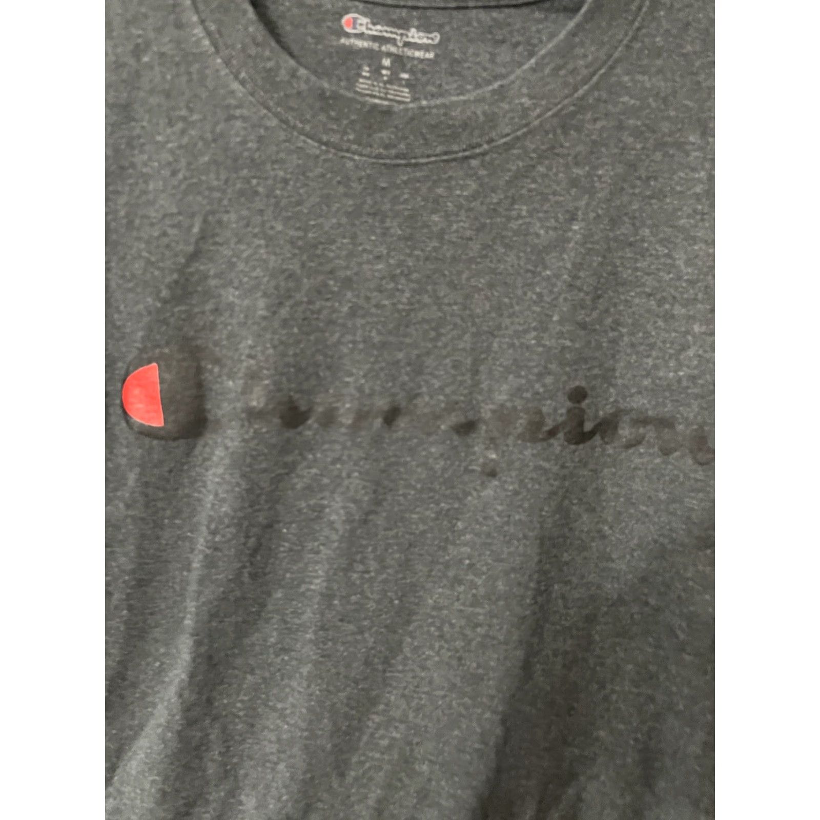 Champion VINTAGE Champion T-shirt Men M Gray Logo Crew Neck Short Sleeve 90s Mens Medium Cotton Embroidered UI0 Size US M / EU 48-50 / 2 - 3 Thumbnail