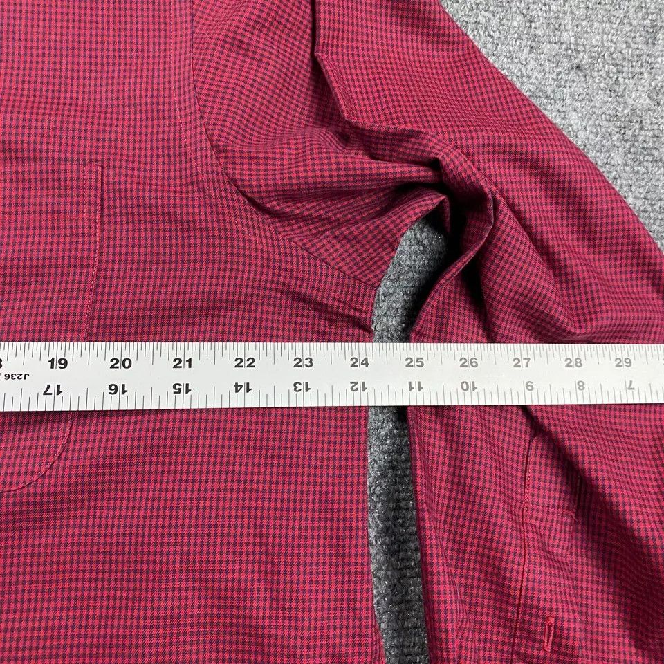 Roundtree & Yorke Roundtree & Yorke Shirt Mens Large Gingham Travel Smart Size US L / EU 52-54 / 3 - 5 Thumbnail