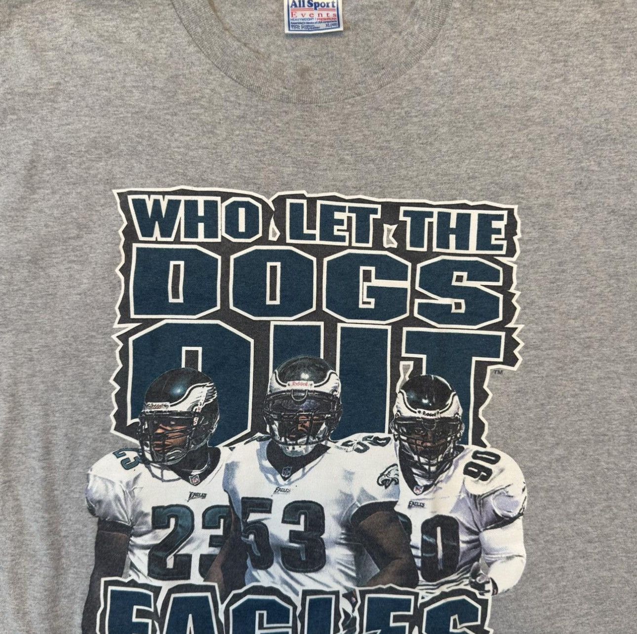 Other Y2K 2000 Philadelphia Eagles “Who Let The Dogs Out” NFL Tee Size US XL / EU 56 / 4 - 5 Thumbnail