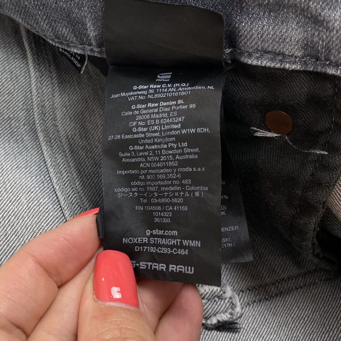 G-Star G-Star Raw Noxer Straight Denim Jeans Women’s Size W31 L32 Size 31" - 10 Thumbnail