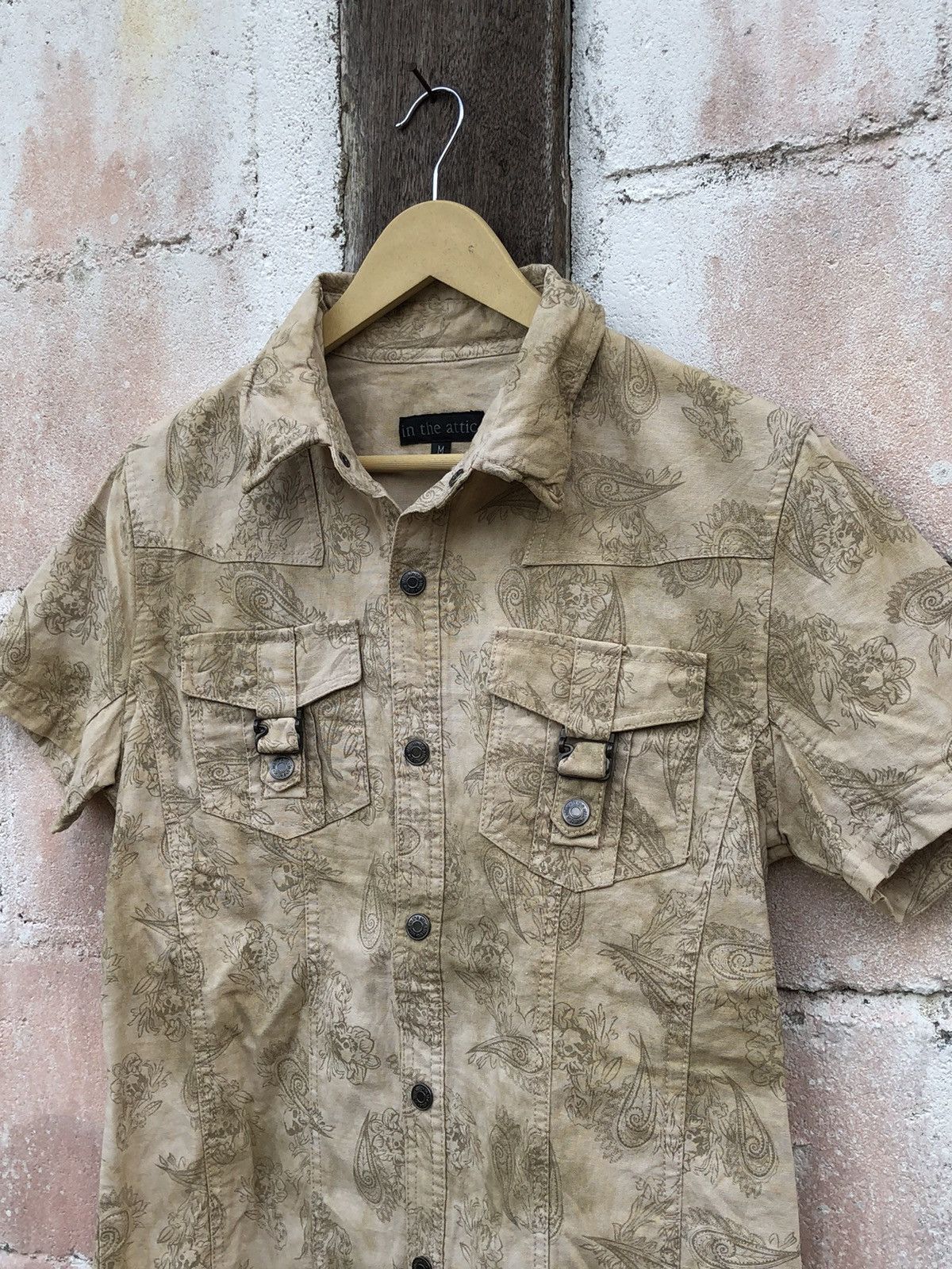 In The Attic In The Attic Paisley Design Shirt Button up Size M / US 6-8 / IT 42-44 - 4 Thumbnail