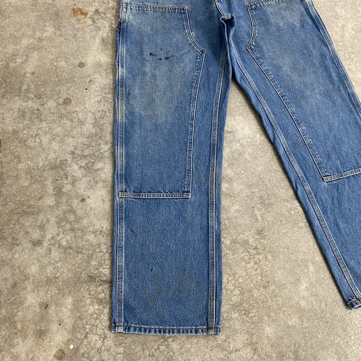 Carhartt VTG Carhartt Double Knee Blue Carpenter Denim Jeans Size US 35 - 7 Thumbnail