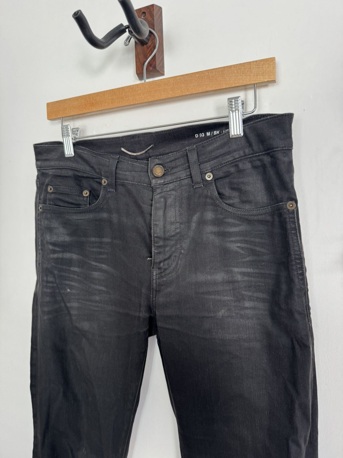 Saint Laurent Paris Rare Waxed D03 denim Size US 31 - 2 Thumbnail