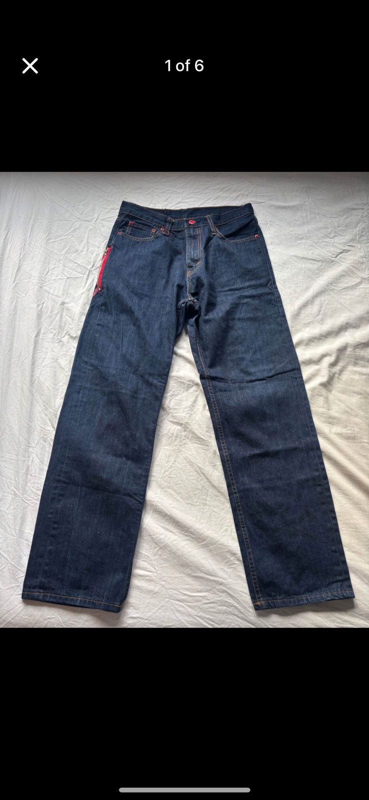 Levi's VINTAGE RARE LEVIS FENOM X FRAGMENT SELVEDGE JAPANESE DENIM Size US 32 / EU 48 - 1 Thumbnail