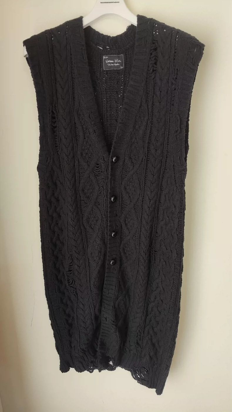 Number (N)ine Number (N)ine03 os destroy knitted vest 2503-Nextarrow Size US XL / EU 56 / 4 - 3 Thumbnail
