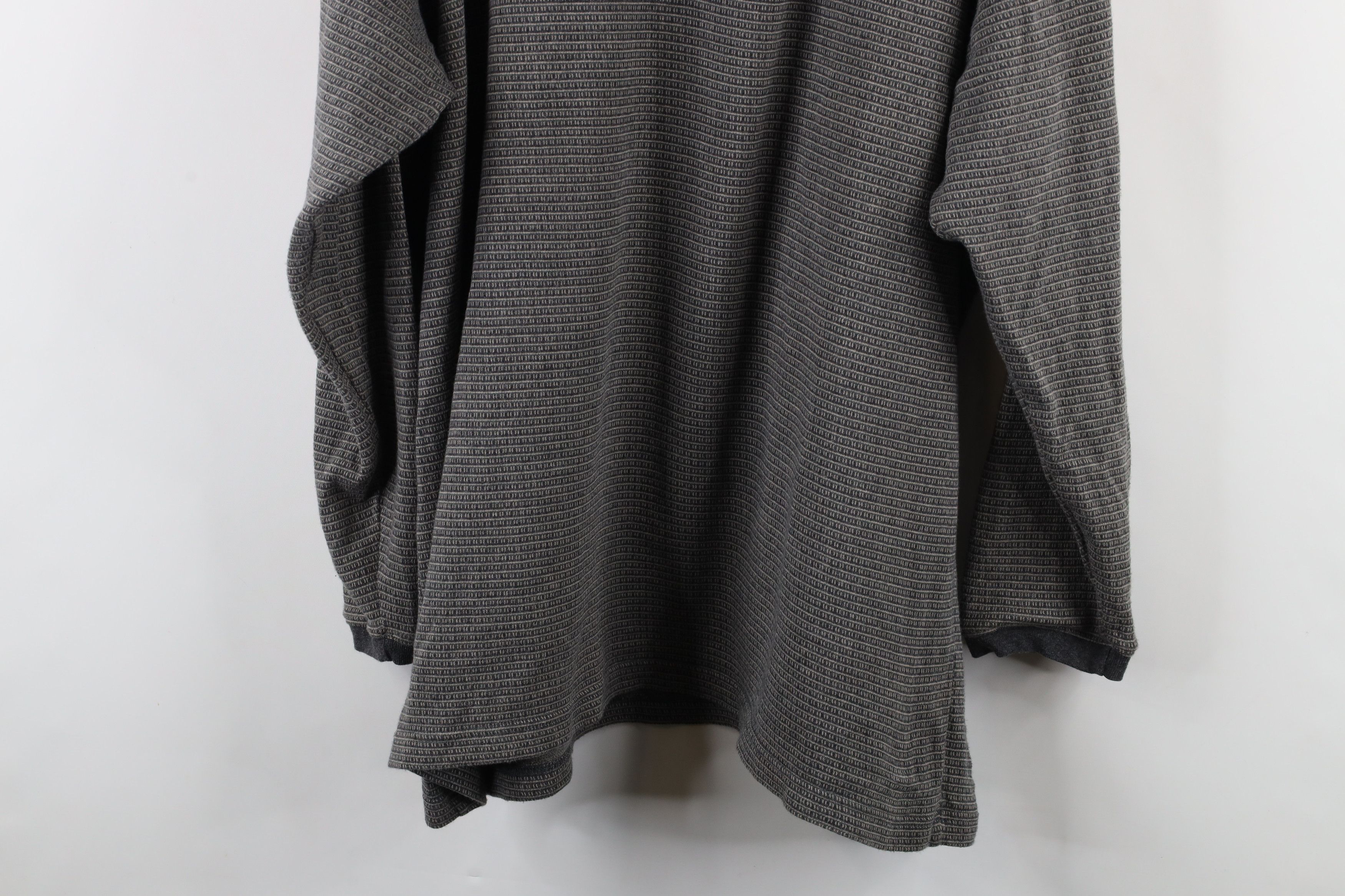 Vintage Vintage 90s Streetwear Geometric Knit Long Sleeve Polo Size US XL / EU 56 / 4 - 10 Thumbnail