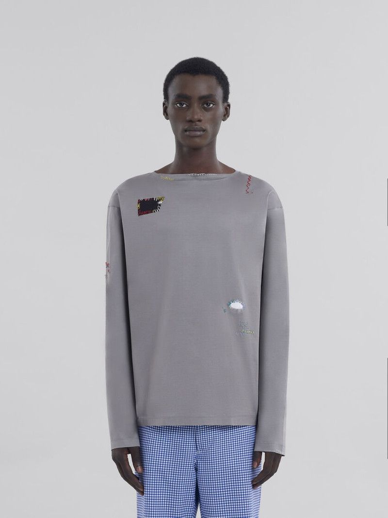 Marni o1w1db10526 T-Shirts in Gray Size US S / EU 44-46 / 1 - 2 Thumbnail