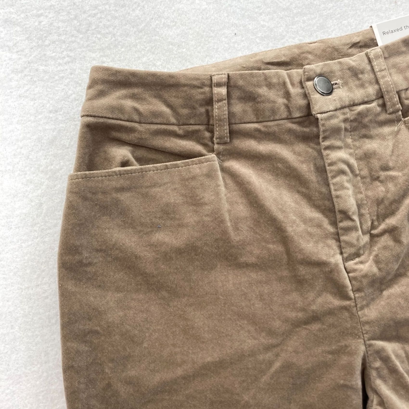 Vintage Christopher & Banks Women's 4 Slim Fit Straight Leg Pants Brown Stretch Fabric Cotton Blend Spandex Casual Chino 28 in Inseam 30 in Size 4 Womens Size 28" / US 6 / IT 42 - 3 Thumbnail