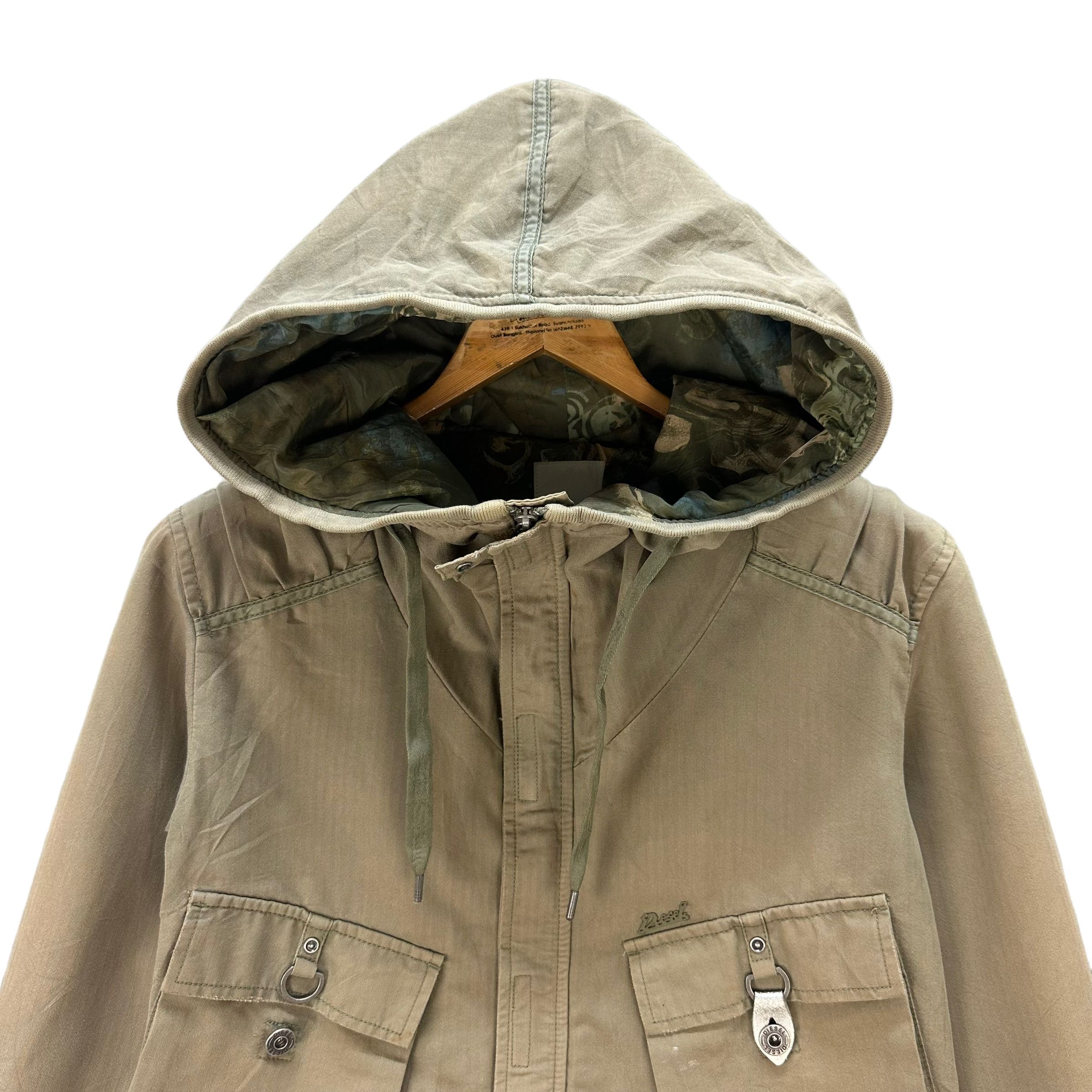 Diesel DIESEL NICE DESIGN HOODED CROPPED JACKET #7931-190 Size XS / US 0-2 / IT 36-38 - 2 Thumbnail