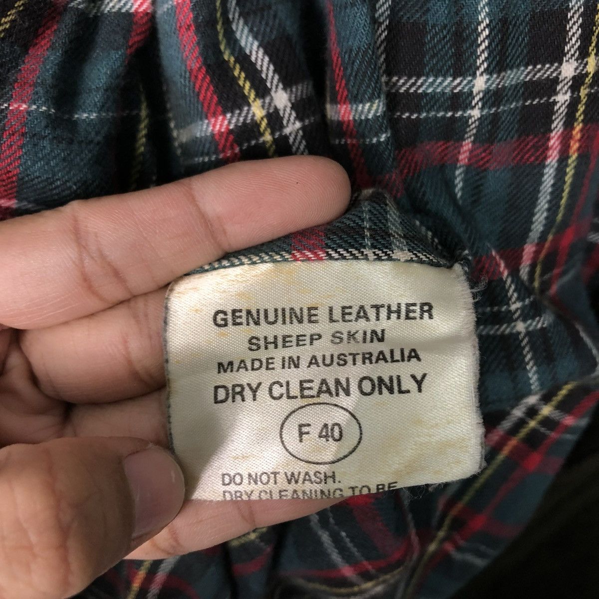 Vintage 🔥VINTAGE GENUINE LEATHER JACKET RICO’S BLANKET TARTAN DESIGN Size US S / EU 44-46 / 1 - 21 Thumbnail