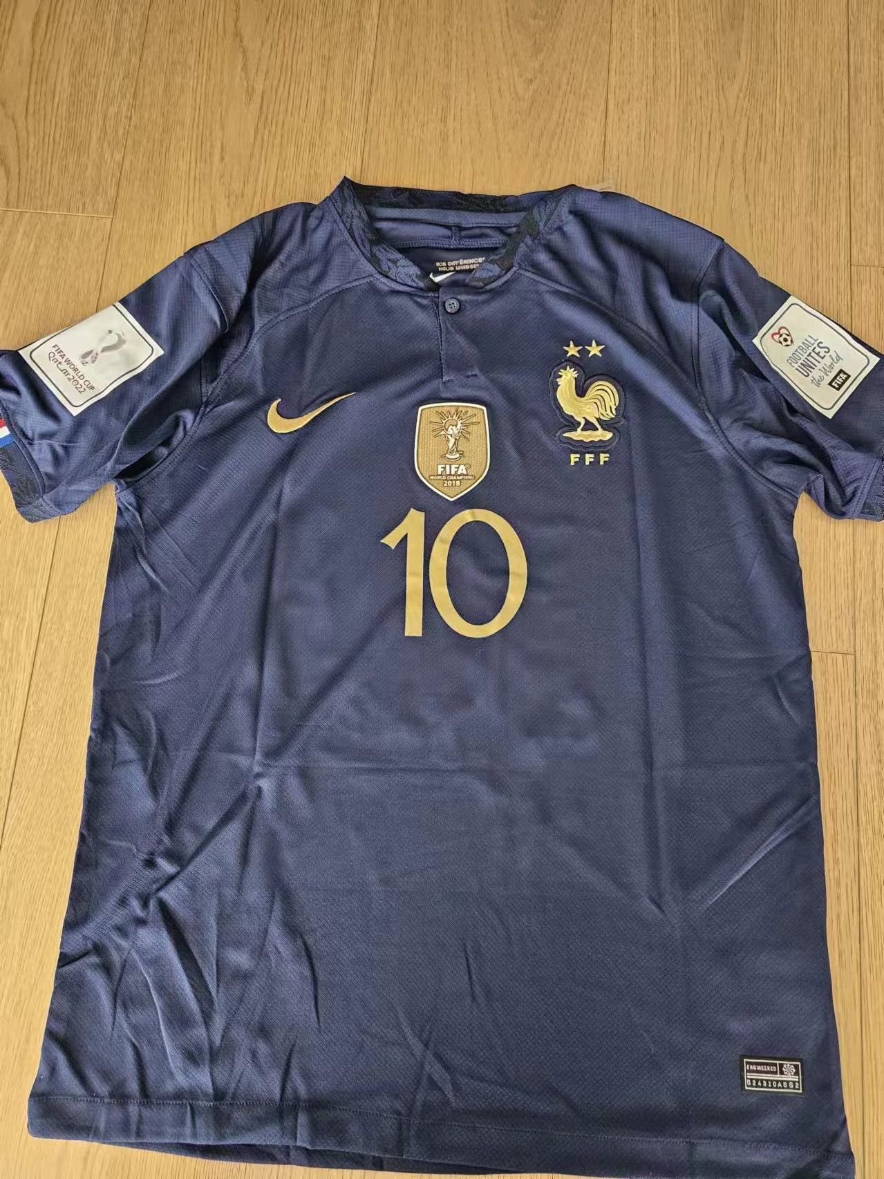 Other 2022 World Cup France #10 Kylian Mbappé Jersey Size US M / EU 48-50 / 2 - 2 Thumbnail