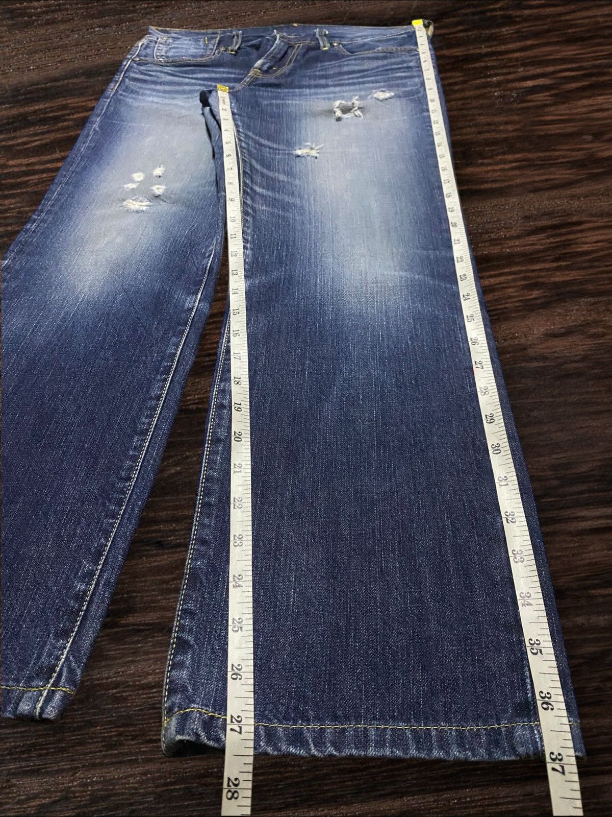 Levi's Vintage Levis Faded Wash Distressed Staright Jeans Size US 31 - 15 Thumbnail