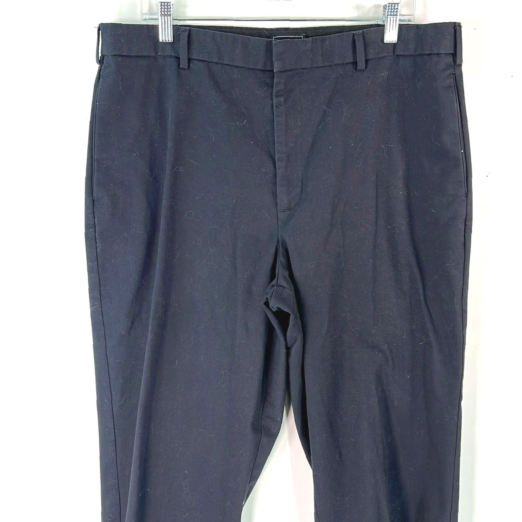 Dockers DOCKERS Mens Flat Front Relaxed Mid Rise Casual Black Dress Pants 36X30 Size US 36 / EU 52 - 3 Thumbnail