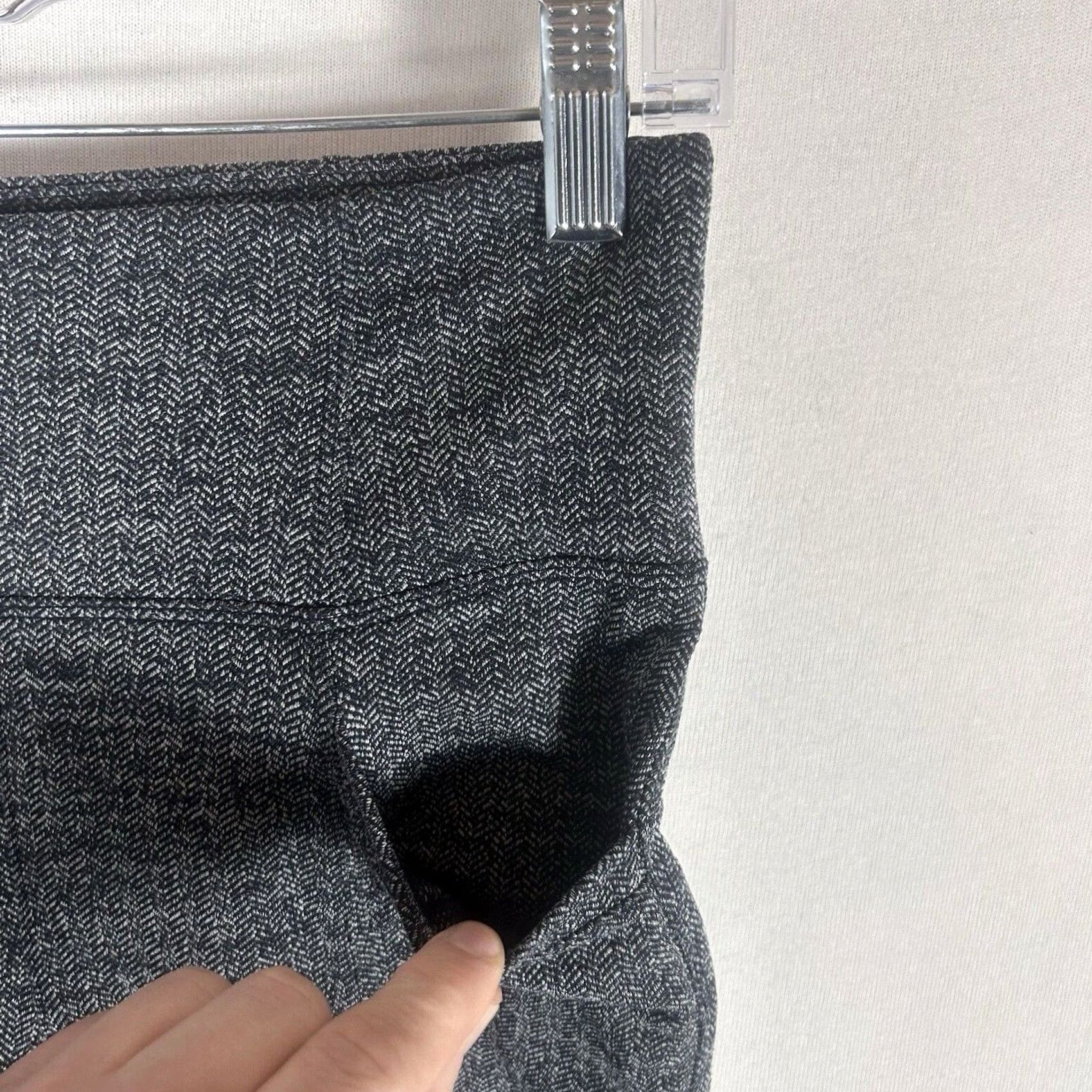 Athleta VINTAGE Athleta Herringbone Metro High Waisted Leggings Womens Small Gray Stretch Pocket Size 32" / US 10 / IT 46 - 6 Thumbnail