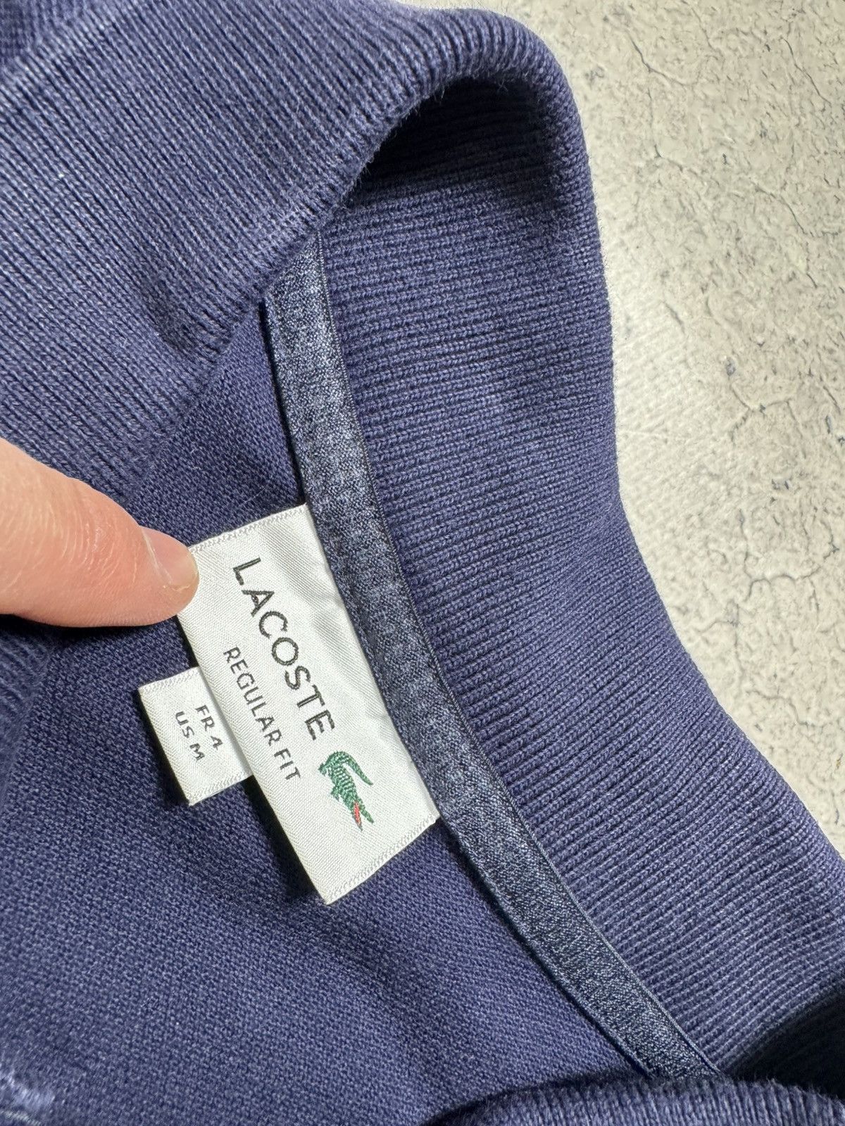 Lacoste Lacoste Navy Polo Shirt Big Logo Size M Size US M / EU 48-50 / 2 - 6 Thumbnail