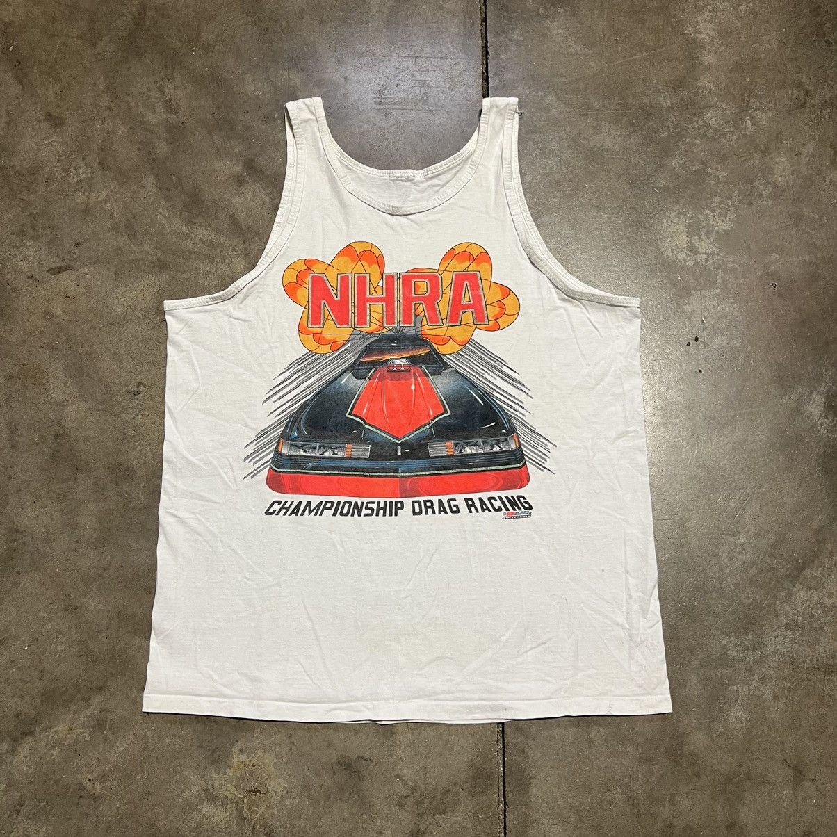 Vintage Vintage NHRA Championship Racing Tank Top Muscle Shirt 90s Size US L / EU 52-54 / 3 - 1 Thumbnail