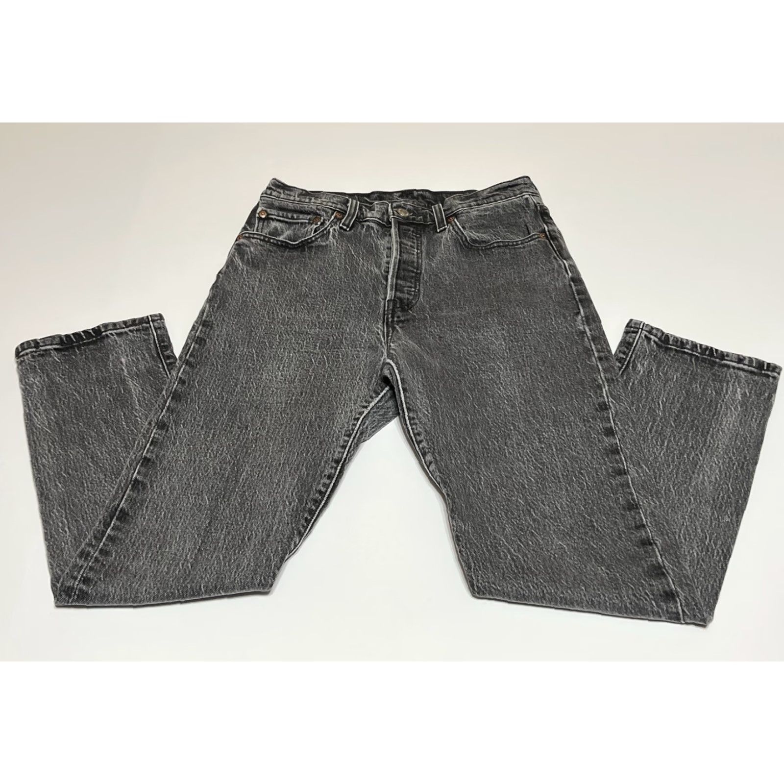 Levi's Levi's Premium 501 Jeans Womens Slim High Rise 27x27 Gray Denim Pocket Logo 5-Pocket Jeans Retro Vintage Style Mens? Size 27" / US 4 / IT 40 - 2 Thumbnail