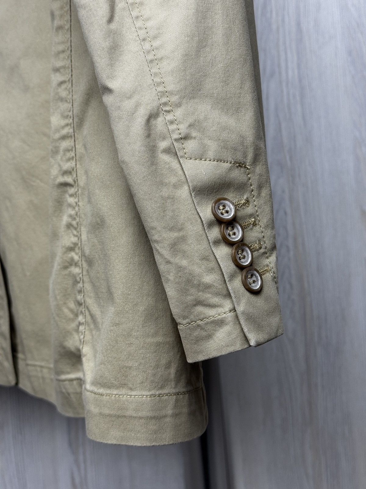 Barbour Barbour beige cotton 2 buttons half checkered lined blazer L Size 44R - 8 Thumbnail