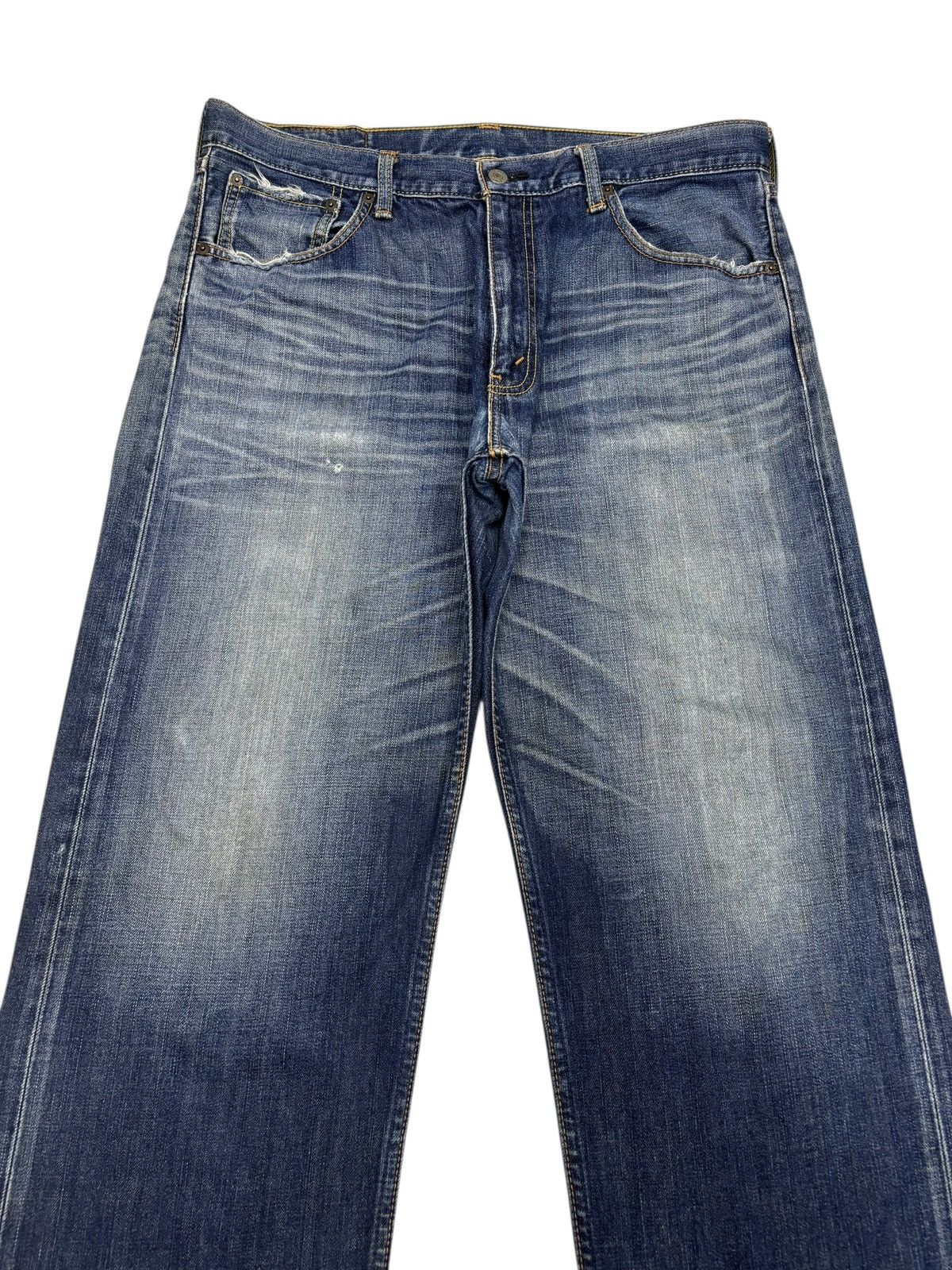 Kapital 💥BAGGY💥VTG LEVIS 703 BAGGY JEANS DISTRESSED DENIM LOOSE FIT Size US 36 / EU 52 - 5 Thumbnail