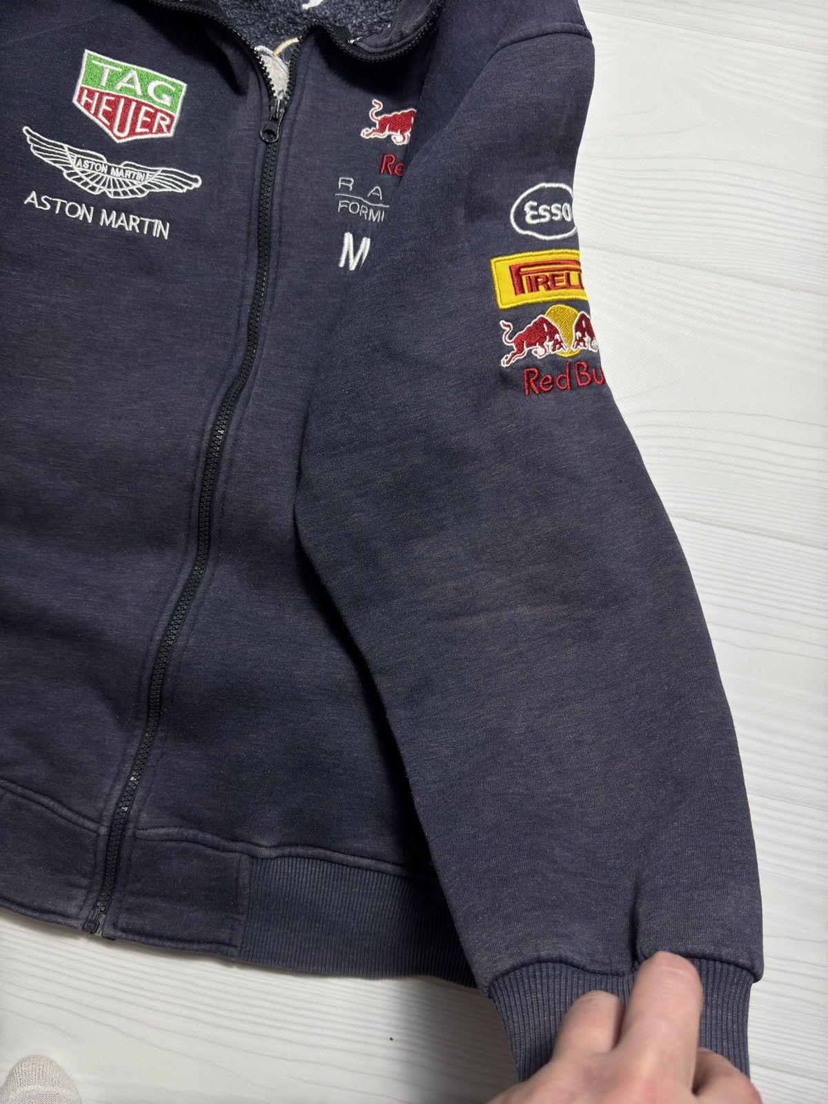 Red Bull Vintage 90s Faded Zip Bomber Red Bull Size US M / EU 48-50 / 2 - 4 Thumbnail
