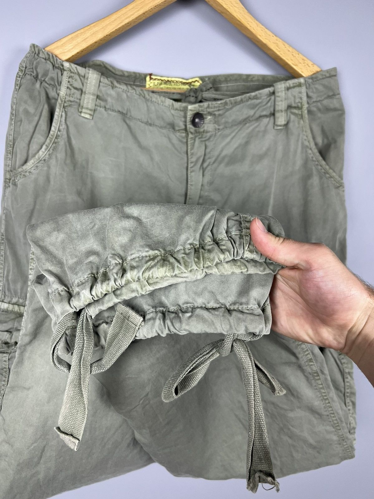 Alpha Industries W36 Alpha industries cargo pants with drawstrings vintage Size US 36 / EU 52 - 4 Thumbnail