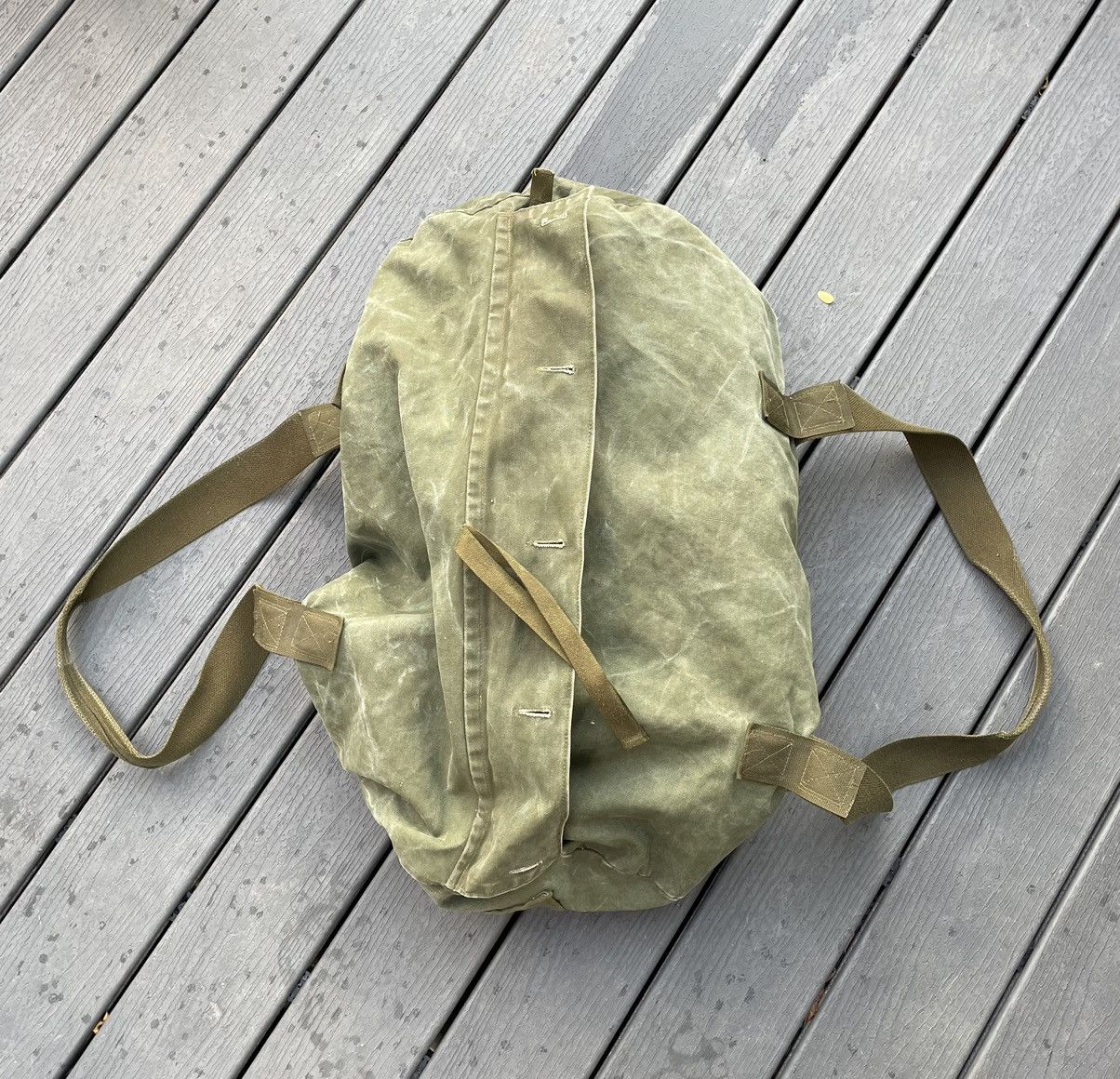 image of Archival Clothing x Military 1970S Military Vintage Duffle Bag in Army, Men's