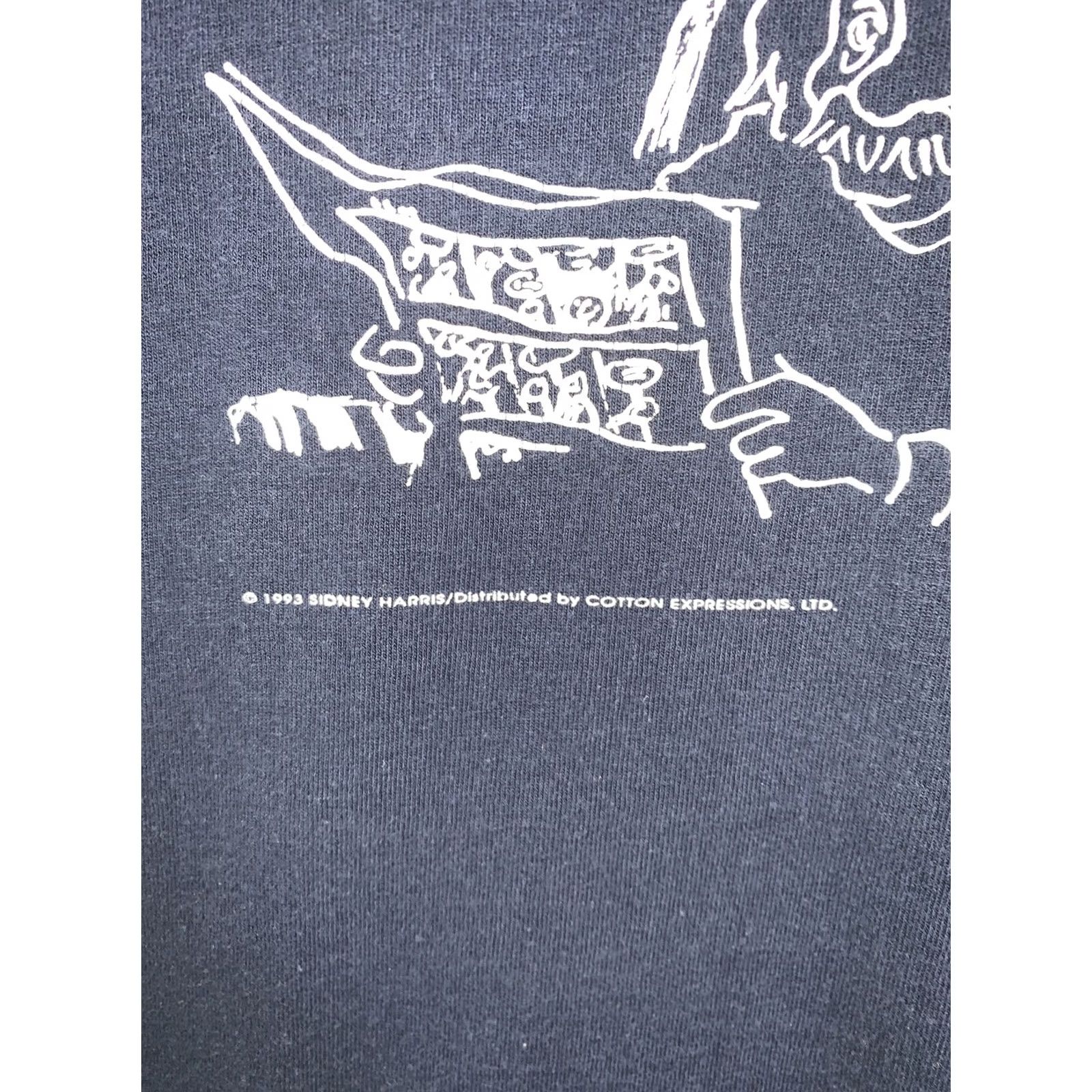 Vintage VINTAGE Albert Einstein Funny Graphic T Shirt Adult Large Blue 90s Science Education Mens Womens Unisex Cotton Expressions 1993 -11763 Size US L / EU 52-54 / 3 - 3 Thumbnail