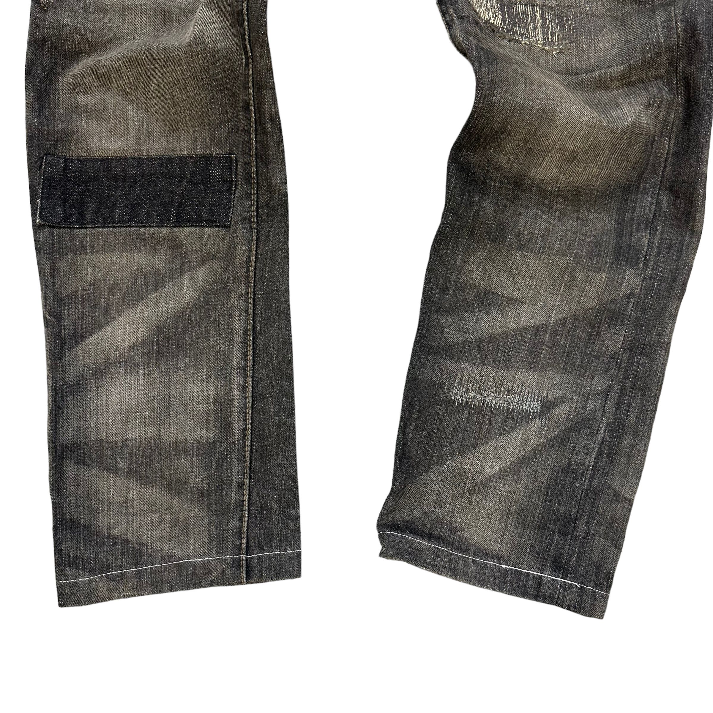 Japanese Brand MANIA PRODUCTION AD2002 SELVEDGE SASHIKO DENIM PANT #8006-71 Size US 30 / EU 46 - 6 Thumbnail