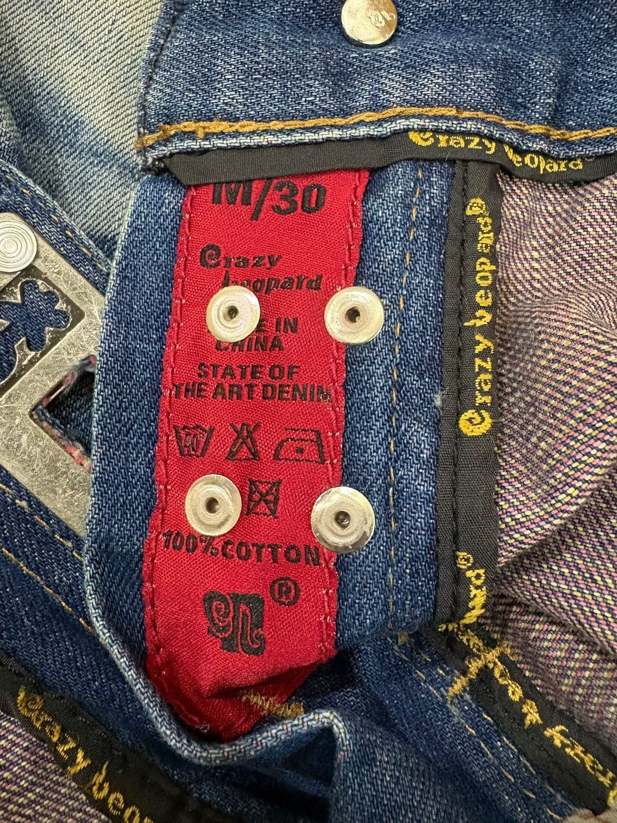 Japanese Brand Vintage Japanese Buckle Back Suspenders Rusty Loose Jeans Size US 30 / EU 46 - 9 Thumbnail