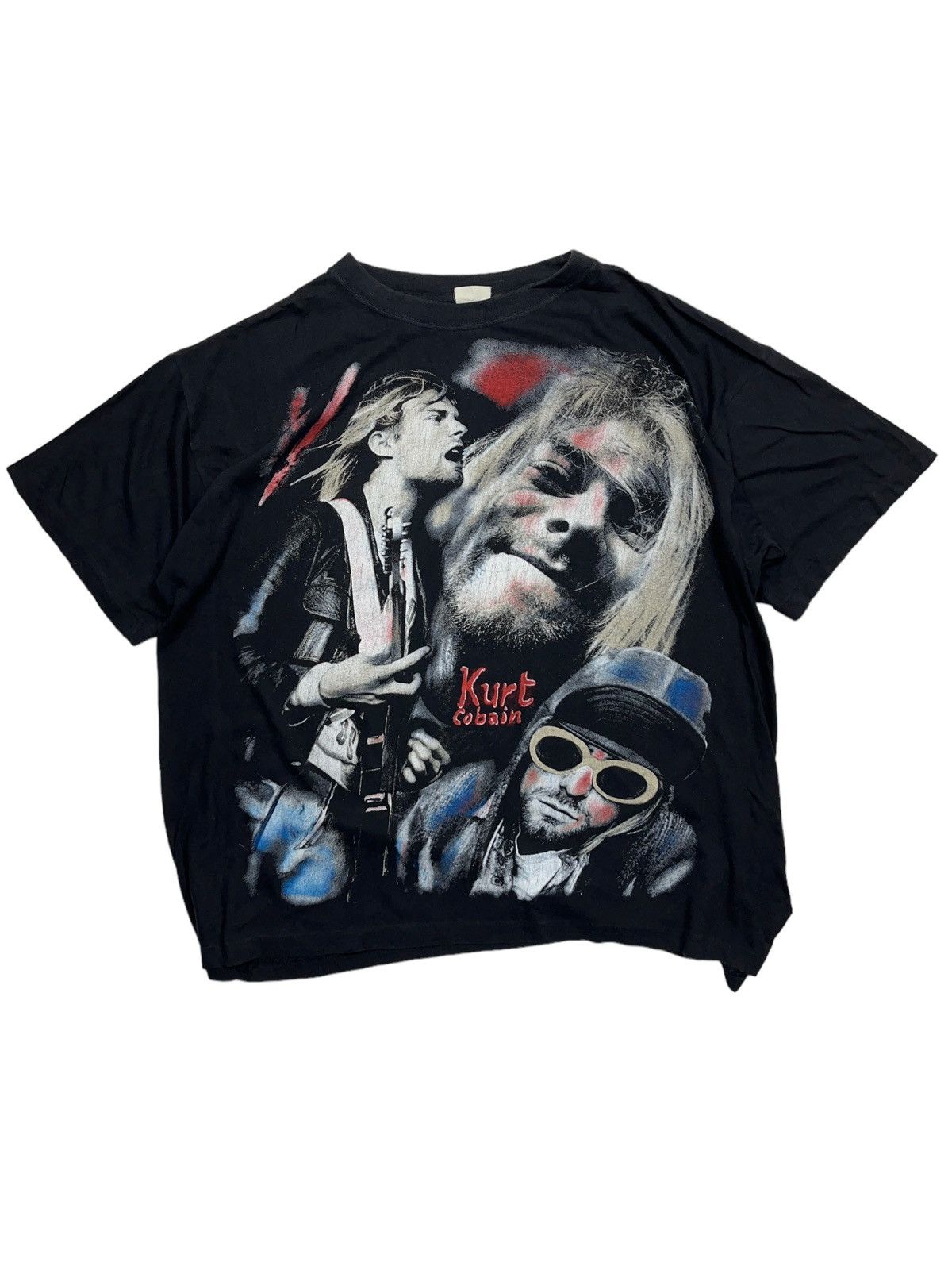 90s Nirvana Death Note Kurt Cobain Vintage T-shirt Short Sleeve T 