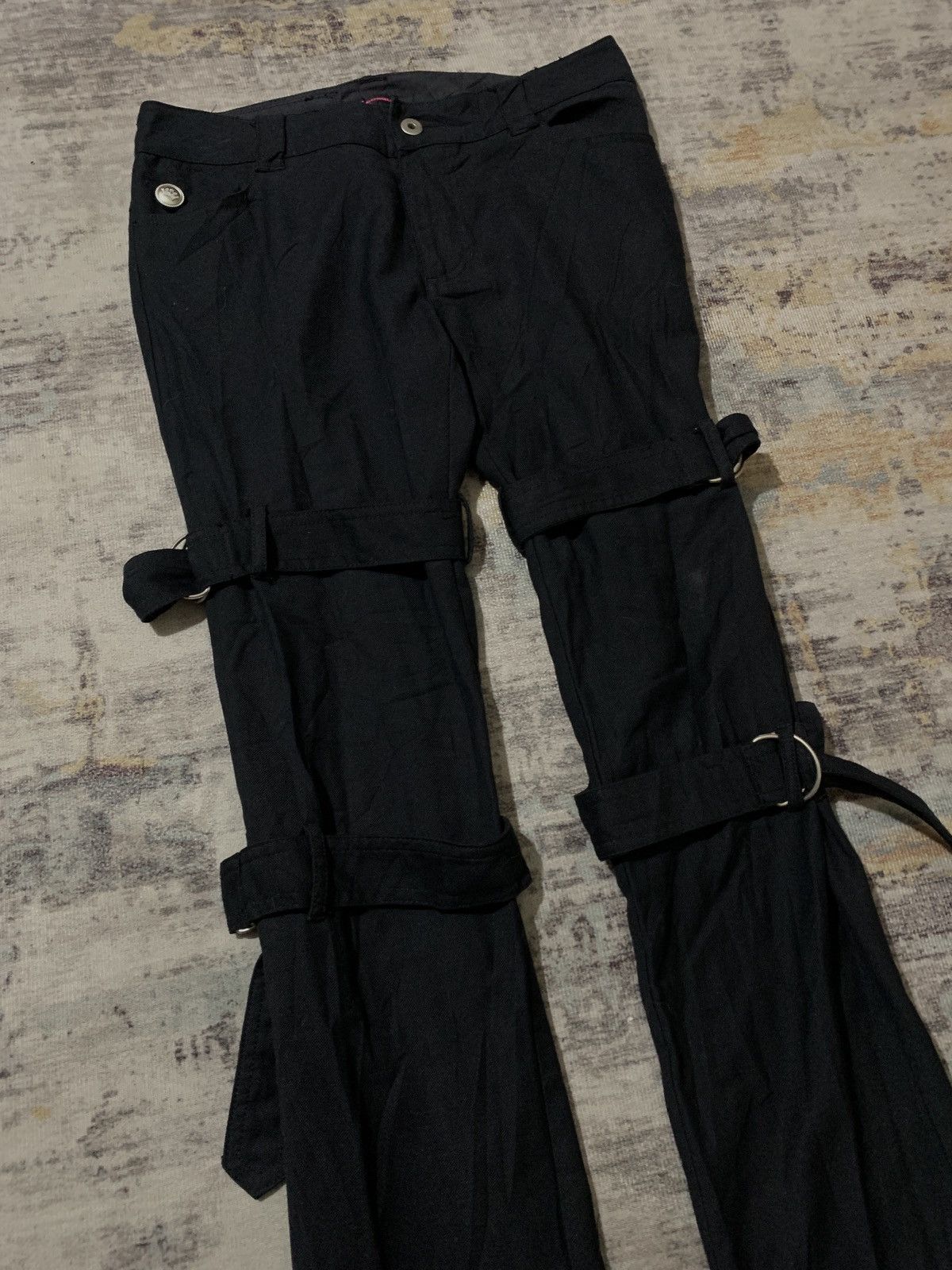 If Six Was Nine Algonquins Punk Bondage Inspired Pants Size US 29 - 2 Thumbnail