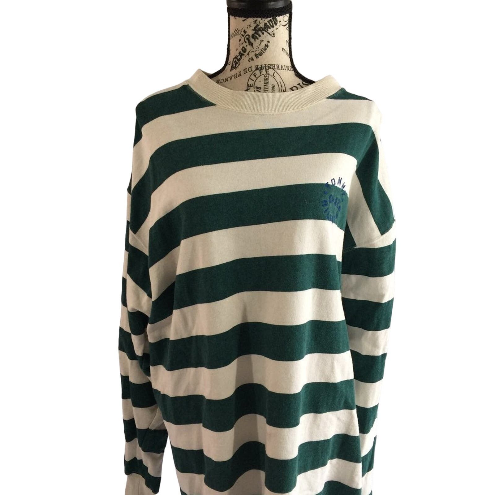 Tommy Hilfiger Tommy Hilfiger Men Large Sweatshirt Cotton Stripes Pullover Size US L / EU 52-54 / 3 - 1 Thumbnail
