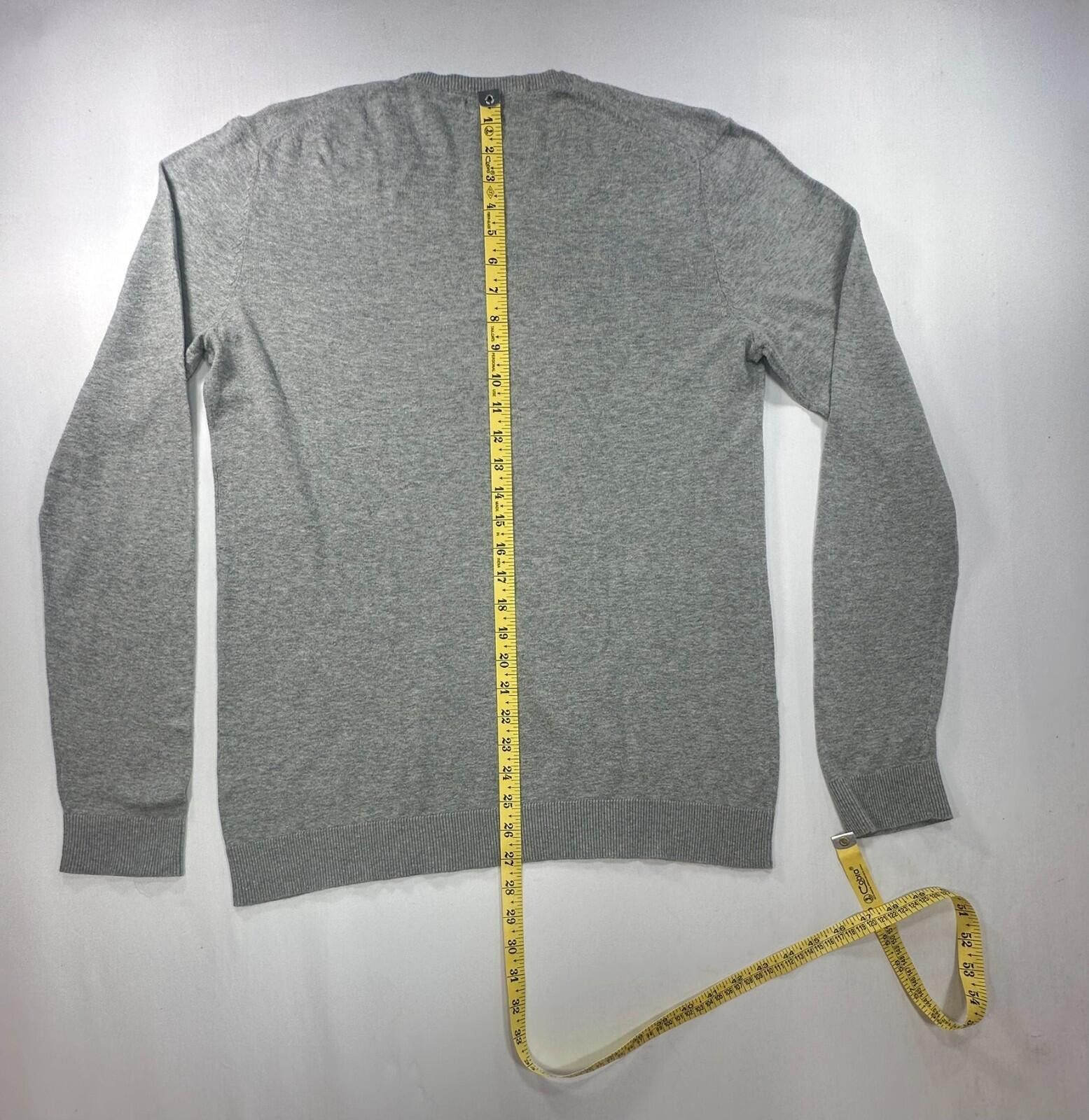 Gap Gap 100% Cotton V-Neck L/S Pullover Sweater Brown Men M Size US M / EU 48-50 / 2 - 3 Thumbnail