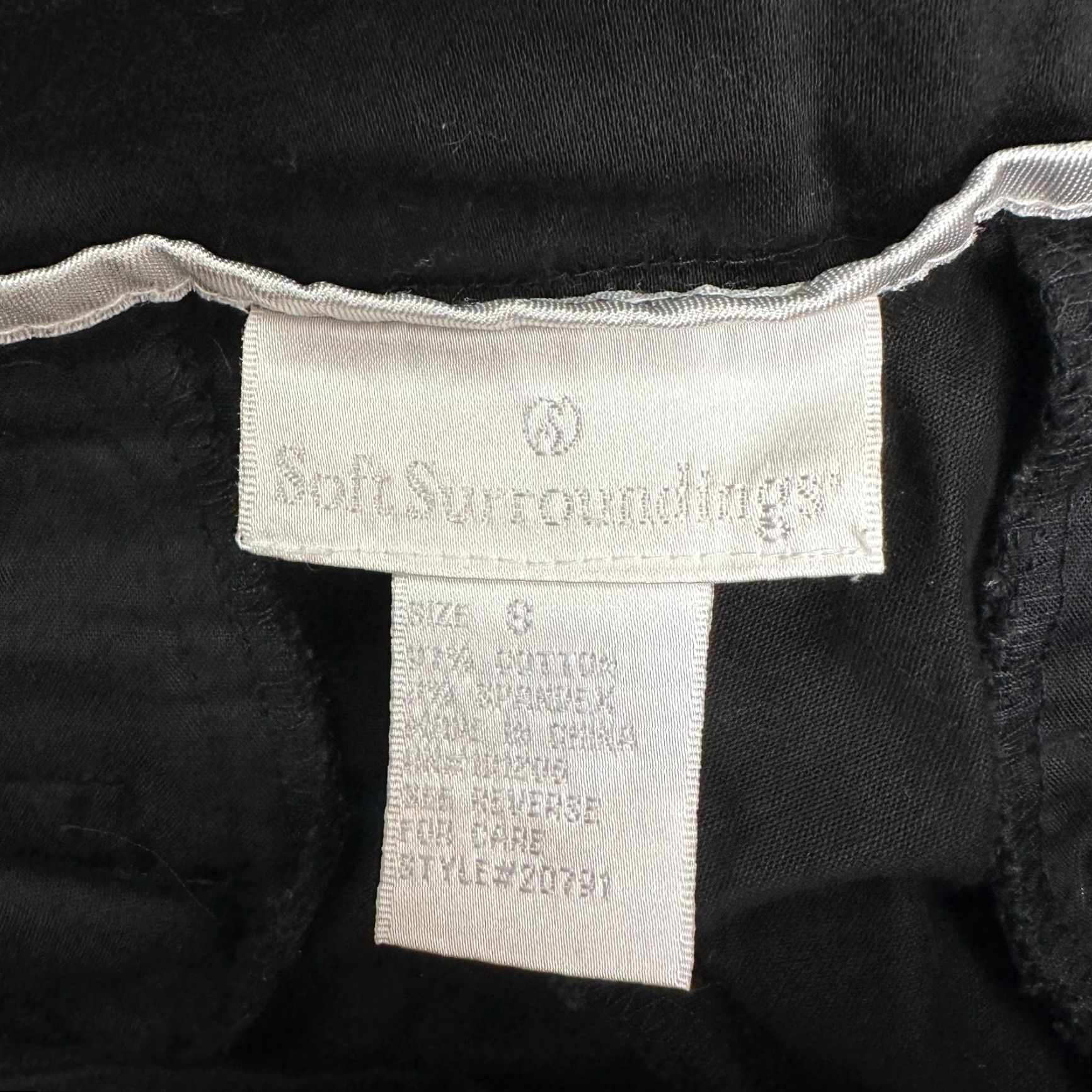 Soft Surroundings Soft Surroundings Pants Womens Small Black Mid Rise Cotton Straight Leg 30x24 Adult Regular Men's? No. End Gender: Womens Size 28" / US 6 / IT 42 - 5 Thumbnail