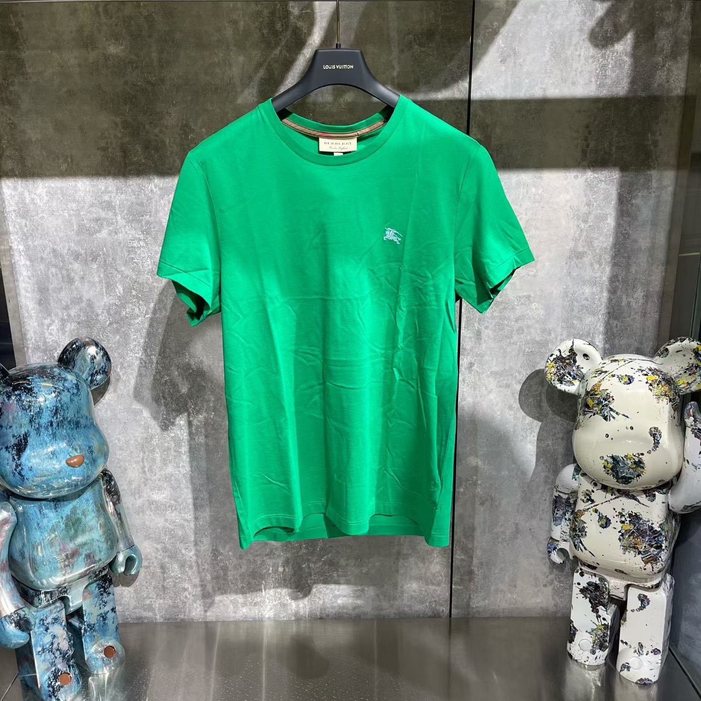 Burberry Burberry Retro Embroidered Green T-Shirt l Men Size US L / EU 52-54 / 3 - 1 Thumbnail