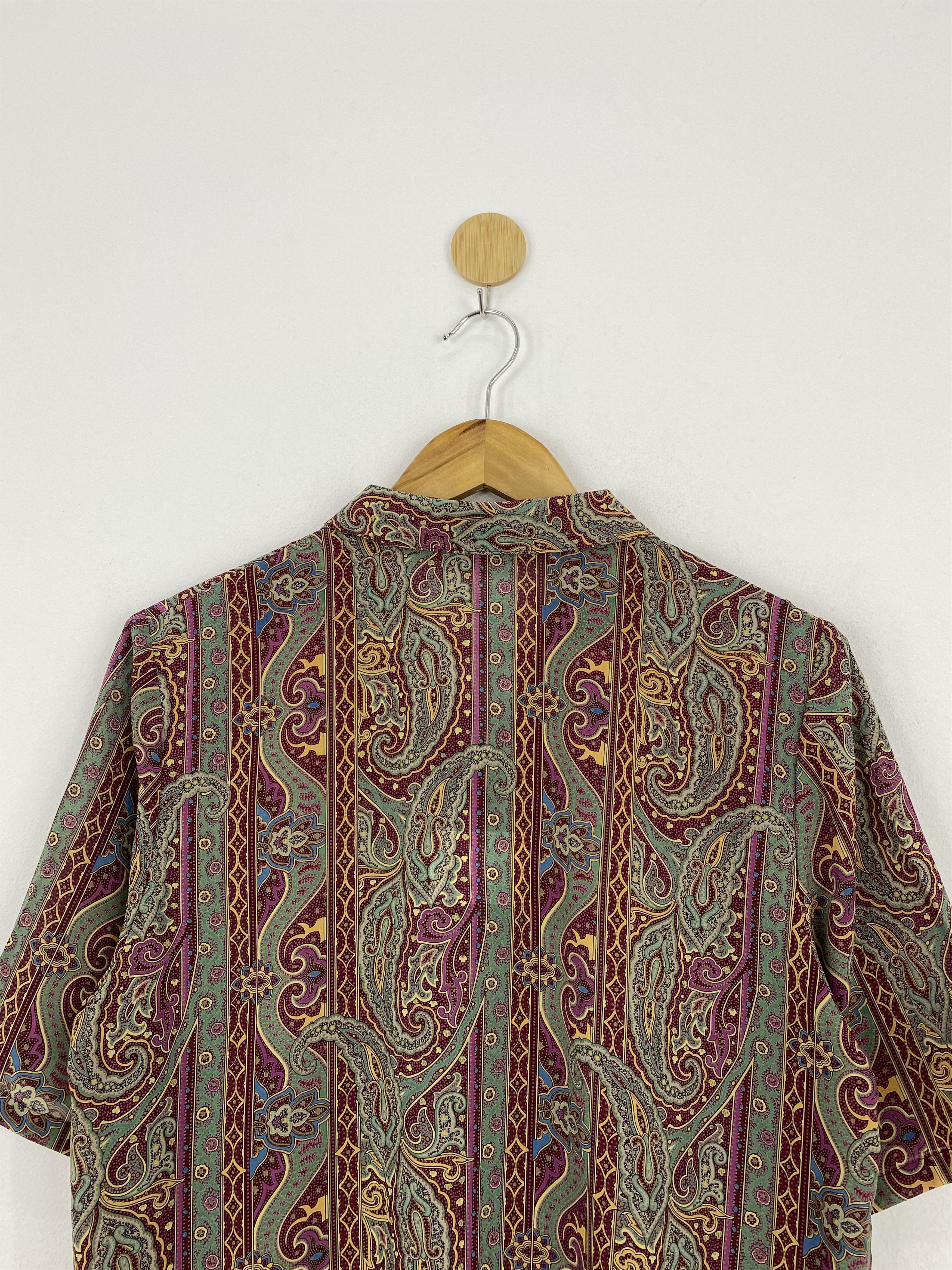 Japanese Brand × Vintage Vintage Paisley Art Modern Design Silk Shirt J1860 Size US M / EU 48-50 / 2 - 4 Thumbnail