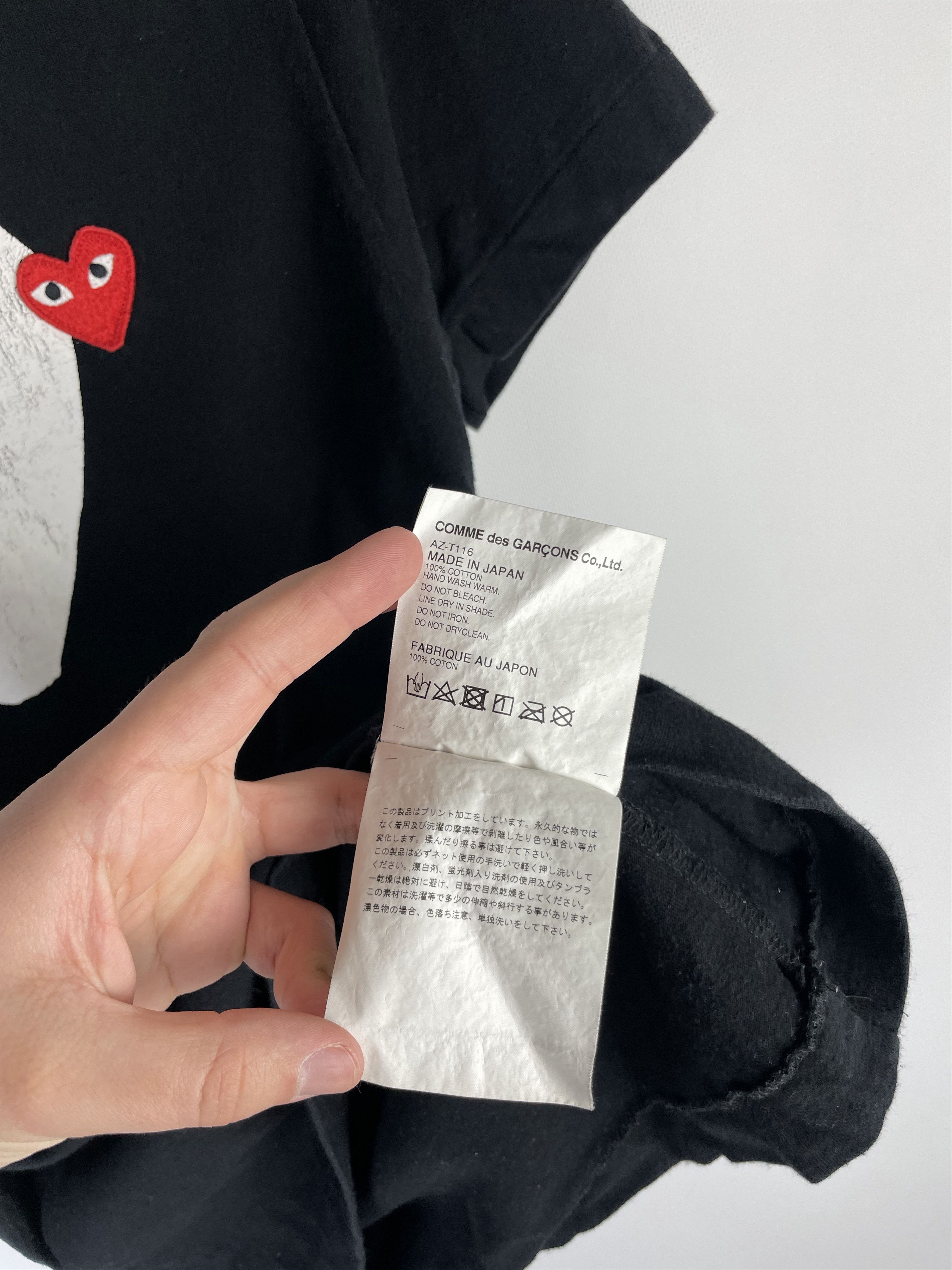 Comme des Garcons Play Comme des Garçons tee logo hearts Size M / US 6-8 / IT 42-44 - 7 Thumbnail